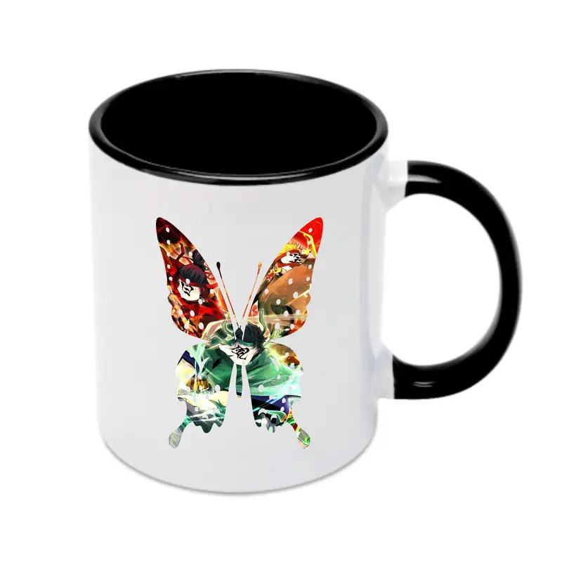 鬼滅の刃 グッズ,竈門 炭治郎 - カラフルマグカップ ・ 陶器 ・ 熱転写プリント ・ 鮮やかデザイン ・ 耐久性 高品質 ・ コーヒー お茶 ギフト用