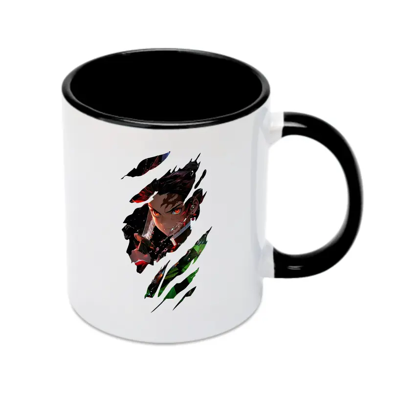 鬼滅の刃 グッズ,竈門 炭治郎 - カラフルマグカップ ・ 陶器 ・ 熱転写プリント ・ 鮮やかデザイン ・ 耐久性 高品質 ・ コーヒー お茶 ギフト用