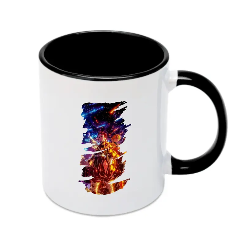 鬼滅の刃 グッズ,竈門 炭治郎 - カラフルマグカップ ・ 陶器 ・ 熱転写プリント ・ 鮮やかデザイン ・ 耐久性 高品質 ・ コーヒー お茶 ギフト用