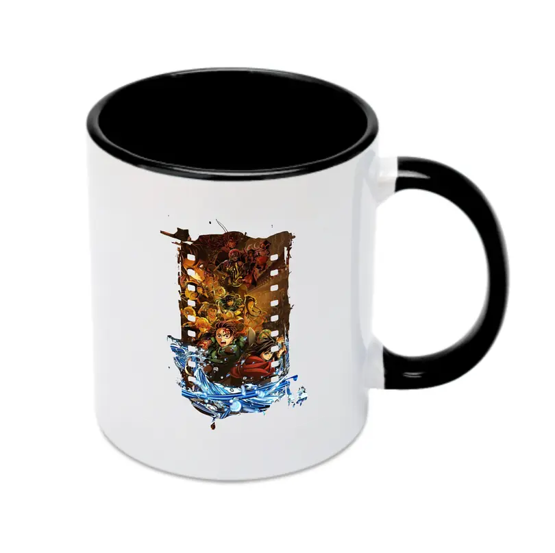 鬼滅の刃 グッズ,竈門 炭治郎 - カラフルマグカップ ・ 陶器 ・ 熱転写プリント ・ 鮮やかデザイン ・ 耐久性 高品質 ・ コーヒー お茶 ギフト用