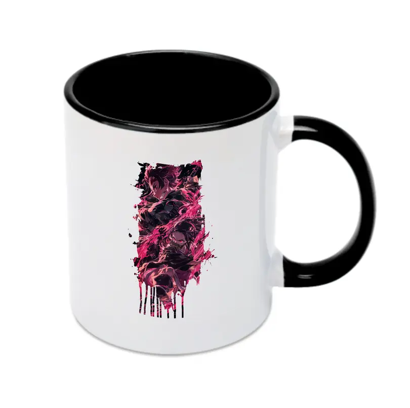 鬼滅の刃 グッズ,竈門 炭治郎 - カラフルマグカップ ・ 陶器 ・ 熱転写プリント ・ 鮮やかデザイン ・ 耐久性 高品質 ・ コーヒー お茶 ギフト用