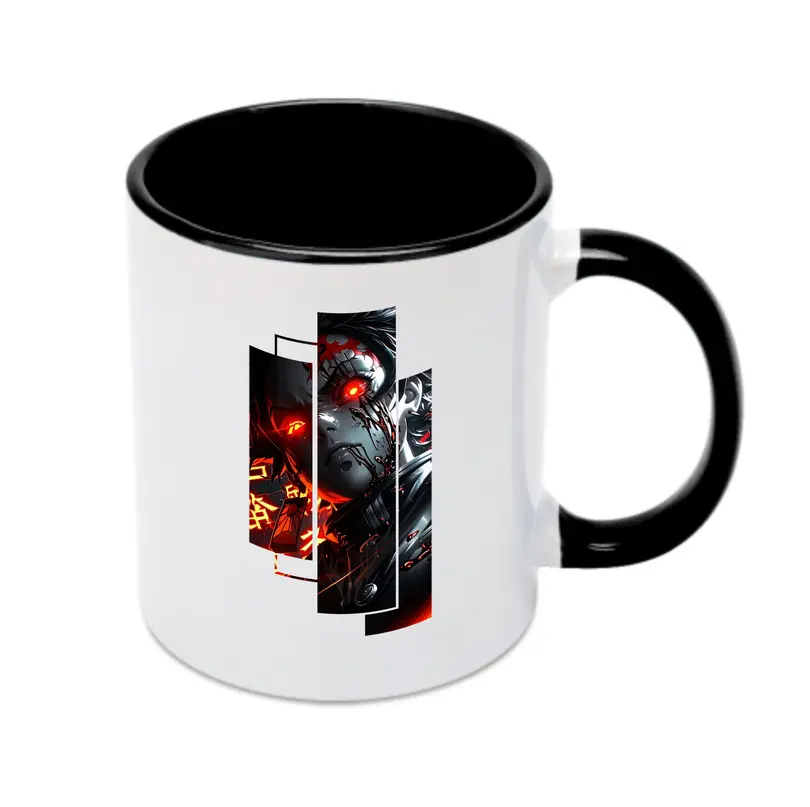 鬼滅の刃 グッズ,竈門 炭治郎 - カラフルマグカップ ・ 陶器 ・ 熱転写プリント ・ 鮮やかデザイン ・ 耐久性 高品質 ・ コーヒー お茶 ギフト用