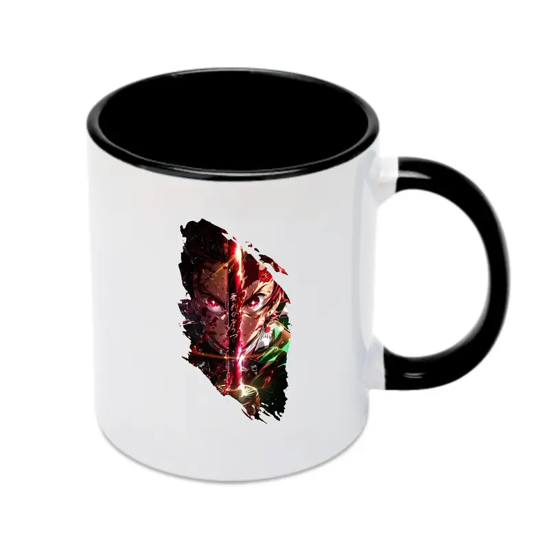 鬼滅の刃 グッズ,竈門 炭治郎 - カラフルマグカップ ・ 陶器 ・ 熱転写プリント ・ 鮮やかデザイン ・ 耐久性 高品質 ・ コーヒー お茶 ギフト用