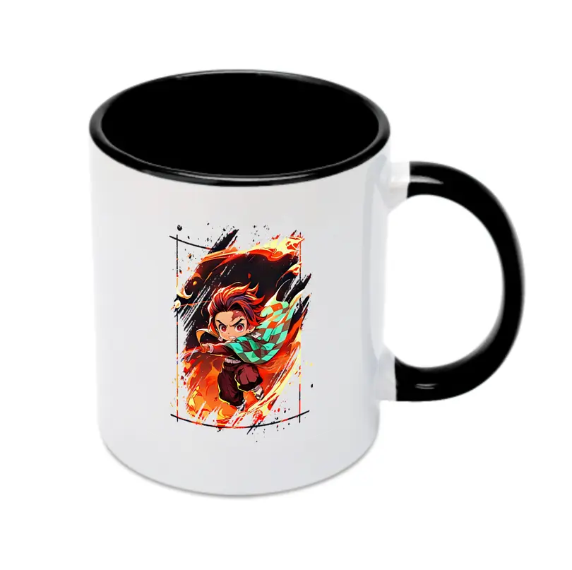 鬼滅の刃 グッズ,竈門 炭治郎 - カラフルマグカップ ・ 陶器 ・ 熱転写プリント ・ 鮮やかデザイン ・ 耐久性 高品質 ・ コーヒー お茶 ギフト用