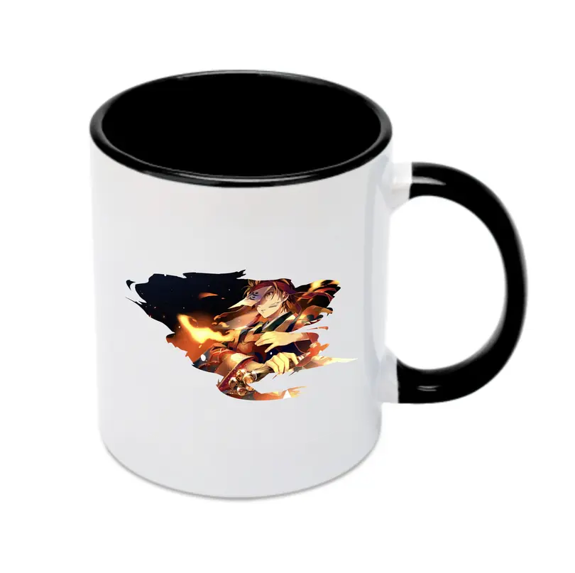 鬼滅の刃 グッズ,竈門 炭治郎 - カラフルマグカップ ・ 陶器 ・ 熱転写プリント ・ 鮮やかデザイン ・ 耐久性 高品質 ・ コーヒー お茶 ギフト用