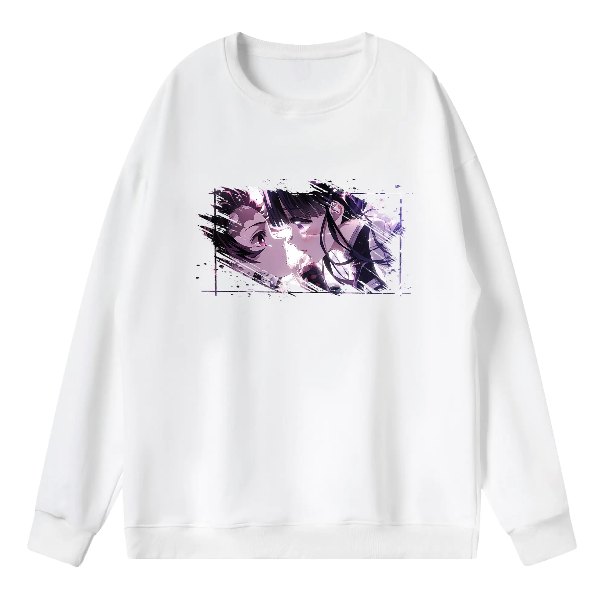 鬼滅の刃 グッズ,栗花落 カナヲ - 薄手 クルーネック スウェット 裏毛260g · ポリエステル 春秋向け カジュアル 男女兼用 · トレーナー デイリー スポーツ 散歩に最適