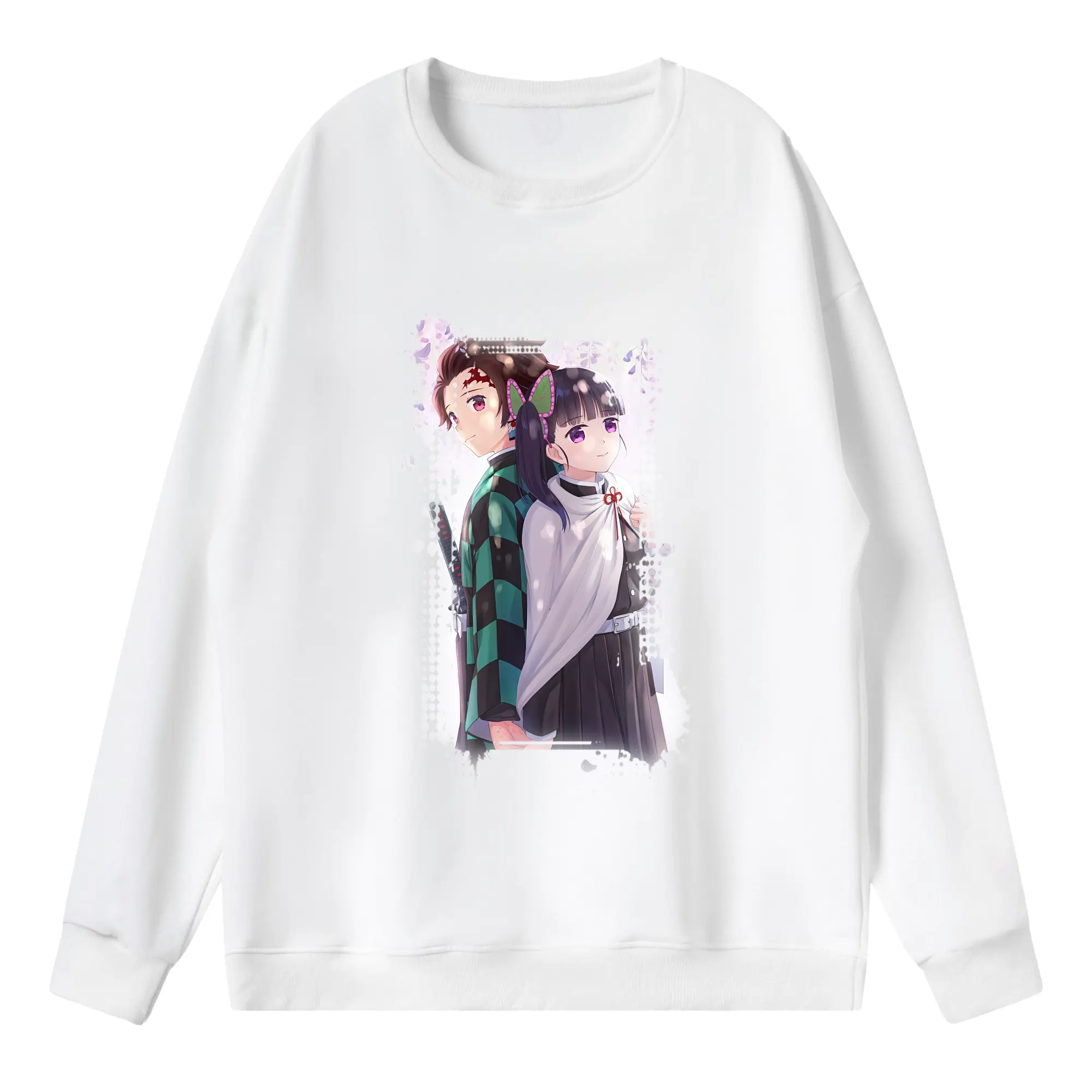 鬼滅の刃 グッズ,栗花落 カナヲ - 薄手 クルーネック スウェット 裏毛260g · ポリエステル 春秋向け カジュアル 男女兼用 · トレーナー デイリー スポーツ 散歩に最適
