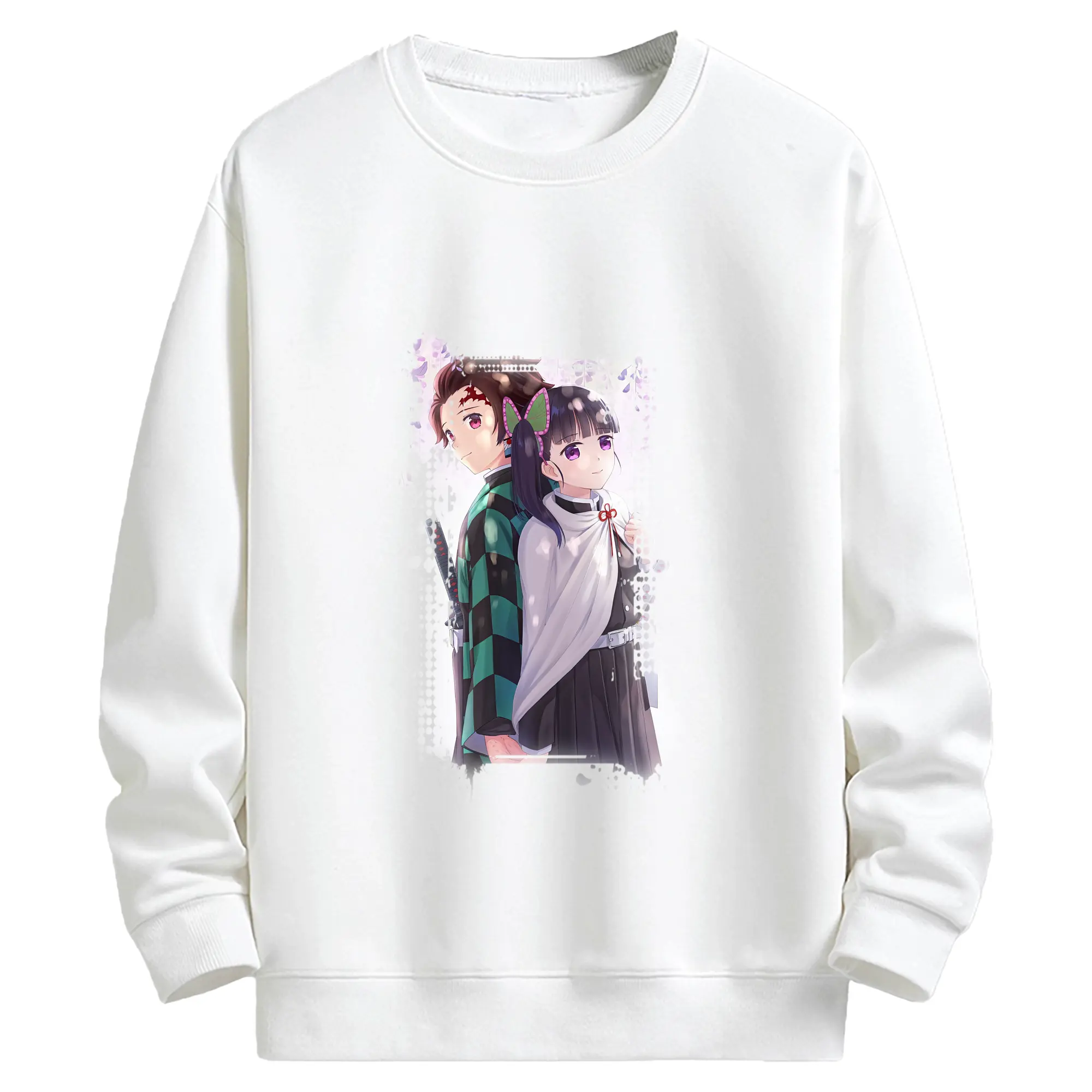 鬼滅の刃 グッズ,栗花落 カナヲ - キッズ クルーネックスウェットシャツ ・ フロントプリント ・ 綿80％ ポリエステル20％ ・ 快適 通学 スポーツ 日常使い お散歩用