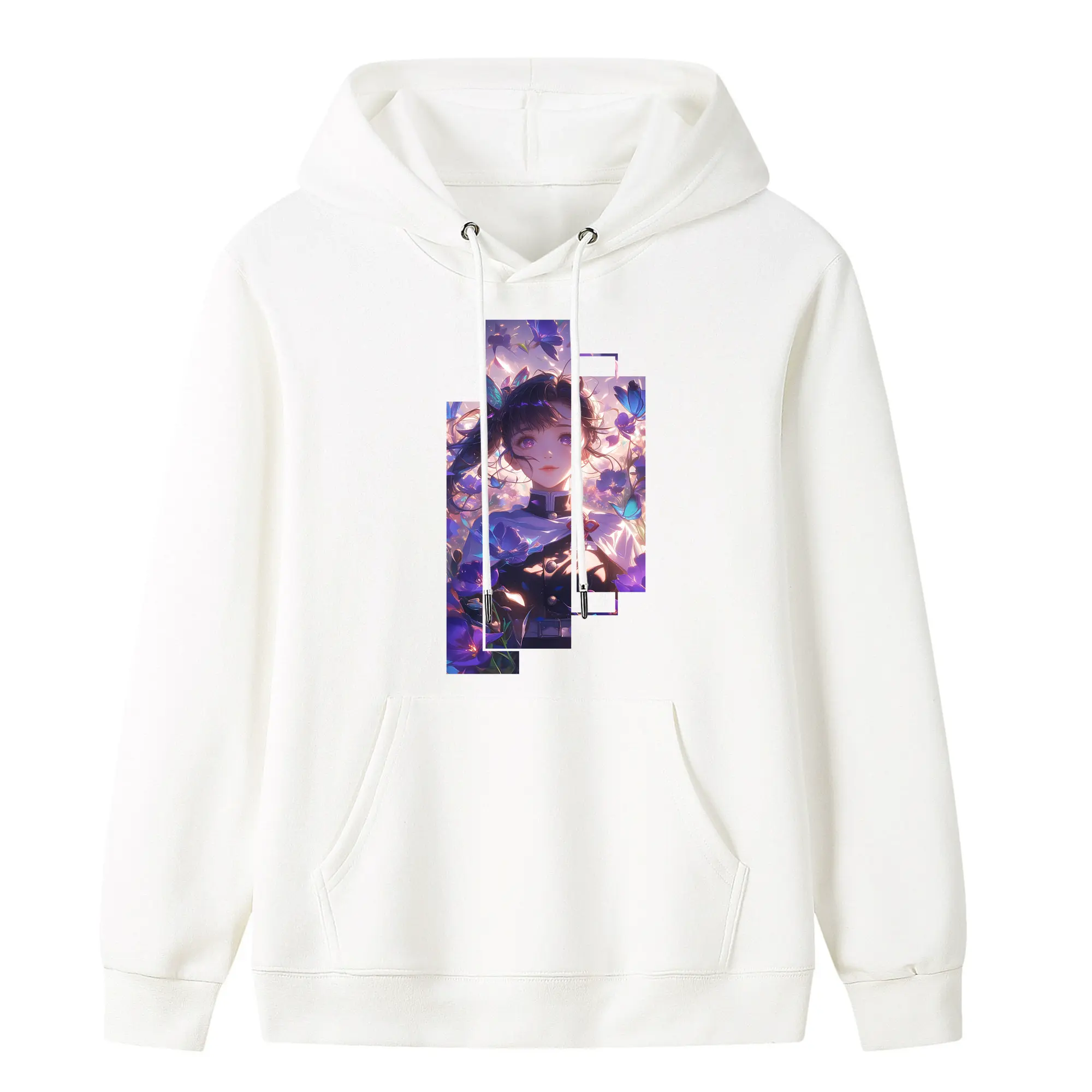 鬼滅の刃 グッズ,栗花落 カナヲ - キッズ フード付きパーカー ・ フロントプリント ・ ポリエステル100％ ・ 快適 通学 スポーツ 日常使い お散歩用