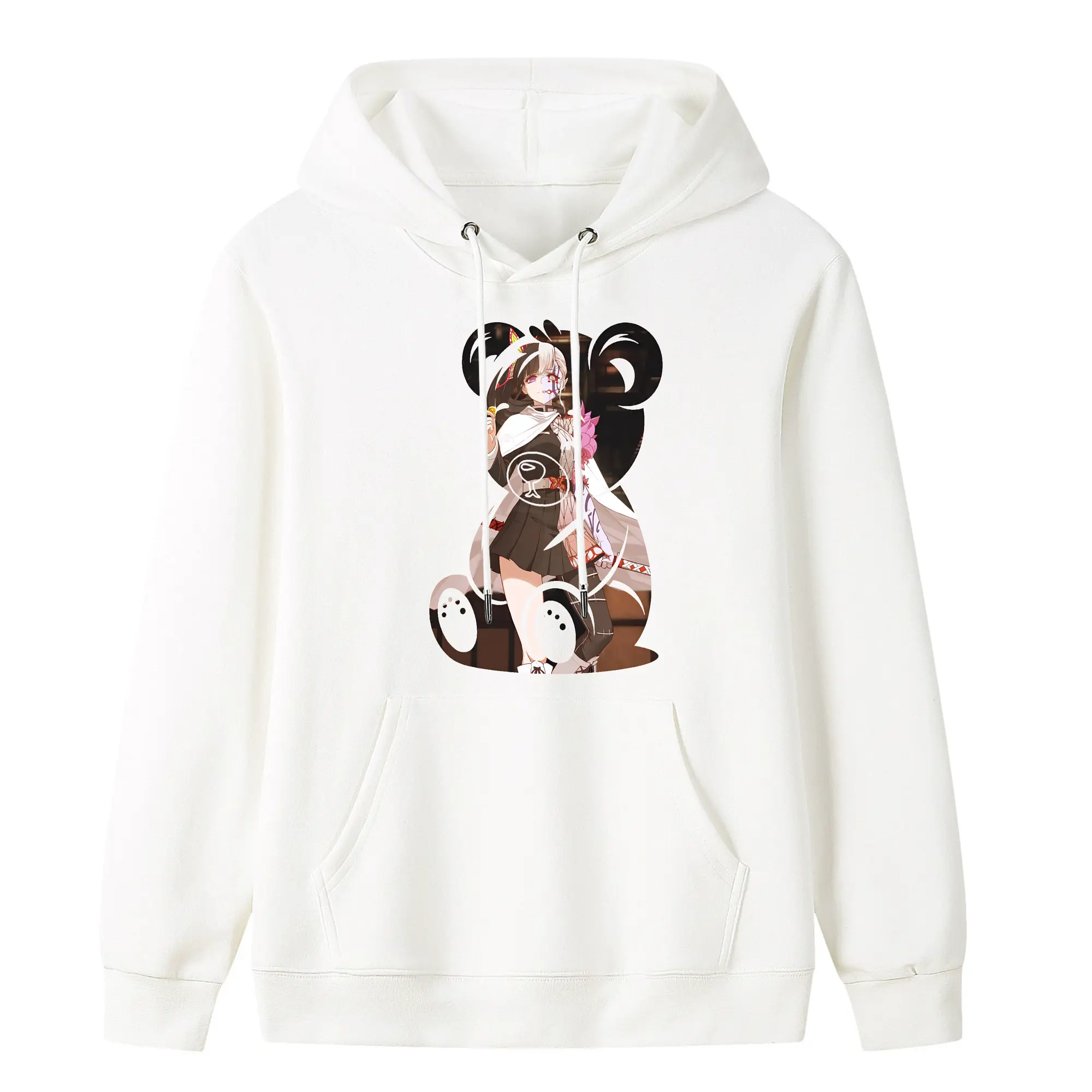 鬼滅の刃 グッズ,栗花落 カナヲ - キッズ フード付きパーカー ・ フロントプリント ・ ポリエステル100％ ・ 快適 通学 スポーツ 日常使い お散歩用