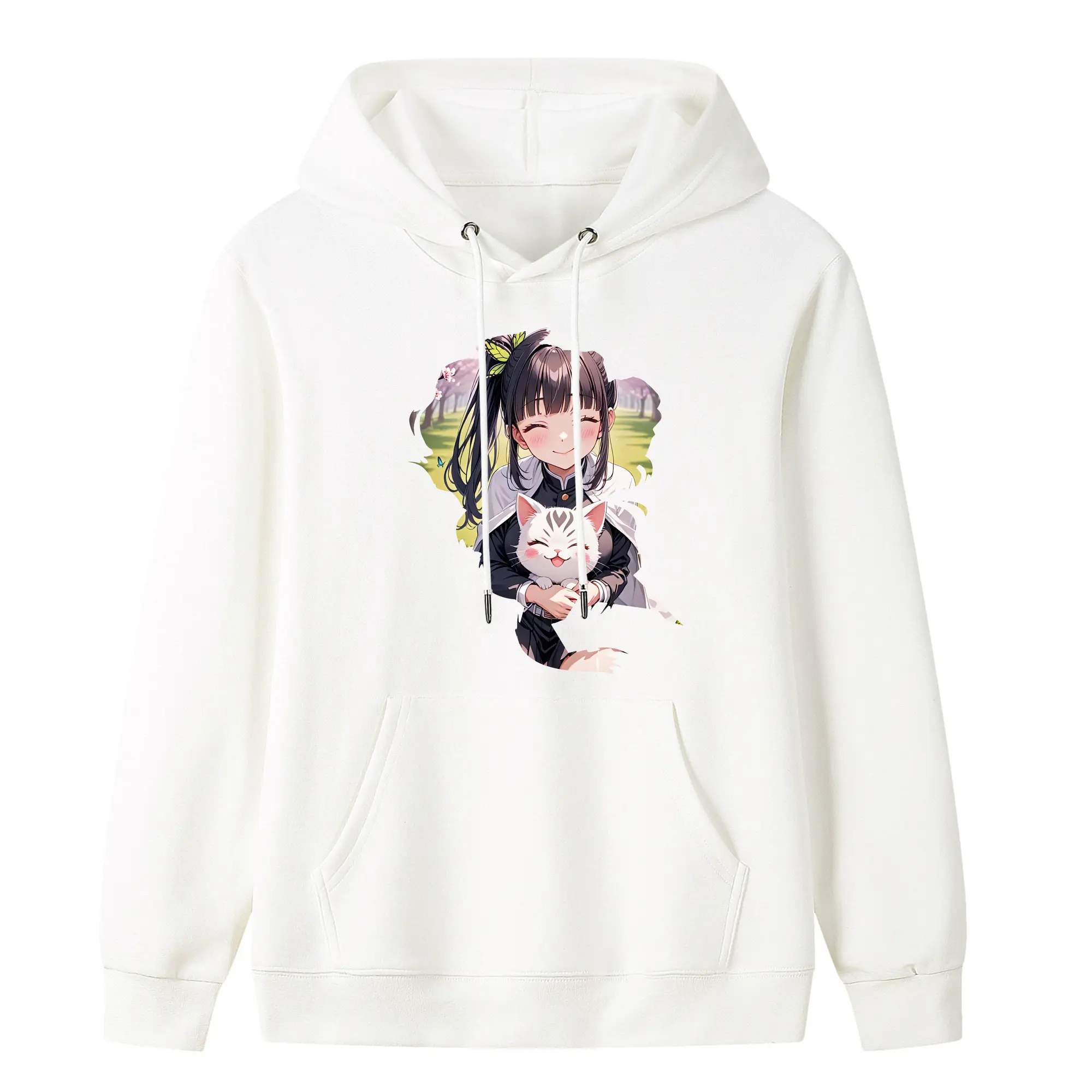 鬼滅の刃 グッズ,栗花落 カナヲ - キッズ フード付きパーカー ・ フロントプリント ・ ポリエステル100％ ・ 快適 通学 スポーツ 日常使い お散歩用