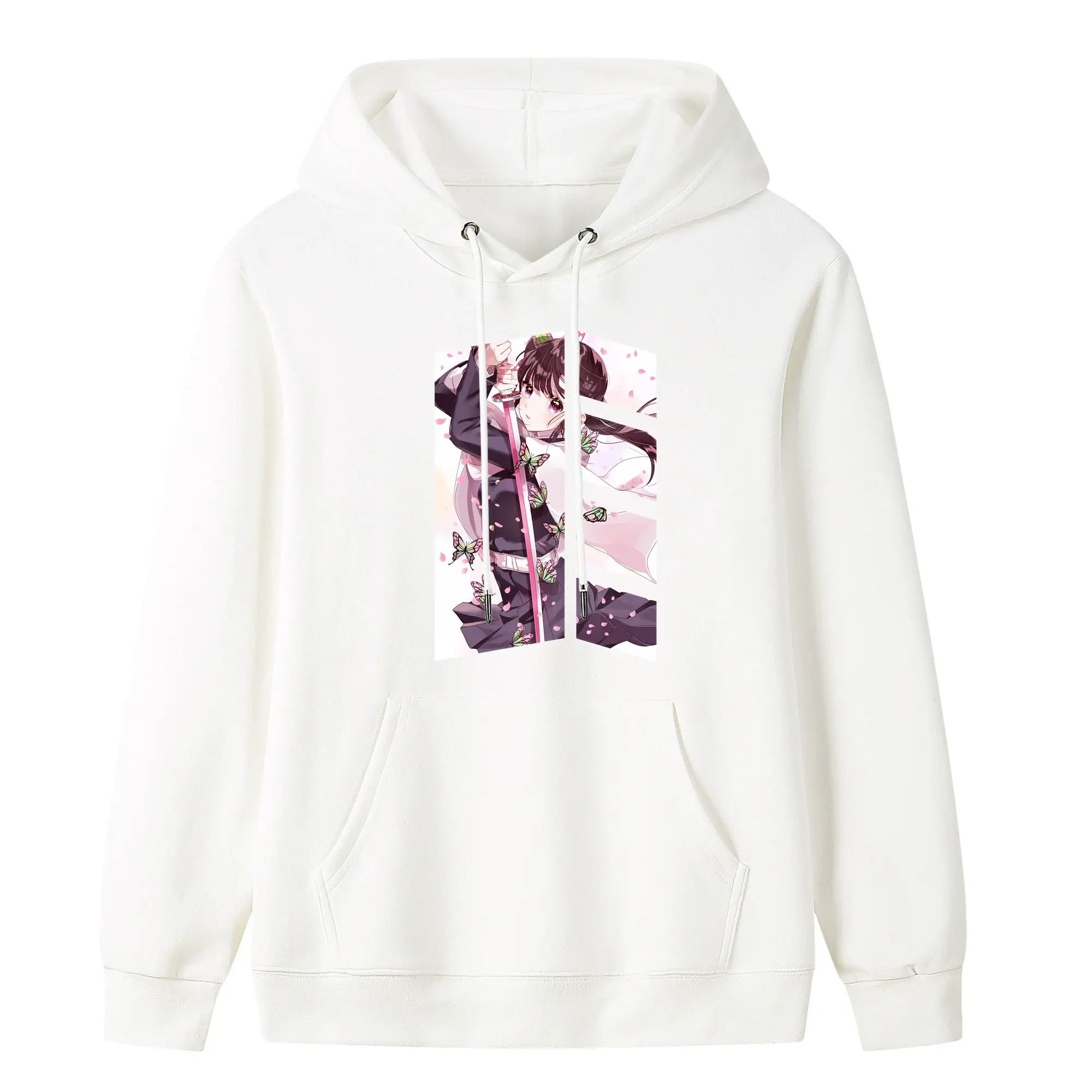 鬼滅の刃 グッズ,栗花落 カナヲ - キッズ フード付きパーカー ・ フロントプリント ・ ポリエステル100％ ・ 快適 通学 スポーツ 日常使い お散歩用