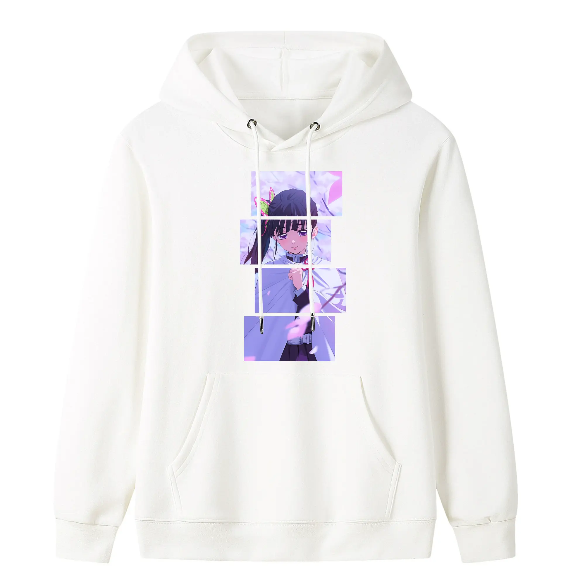 鬼滅の刃 グッズ,栗花落 カナヲ - キッズ フード付きパーカー ・ フロントプリント ・ ポリエステル100％ ・ 快適 通学 スポーツ 日常使い お散歩用