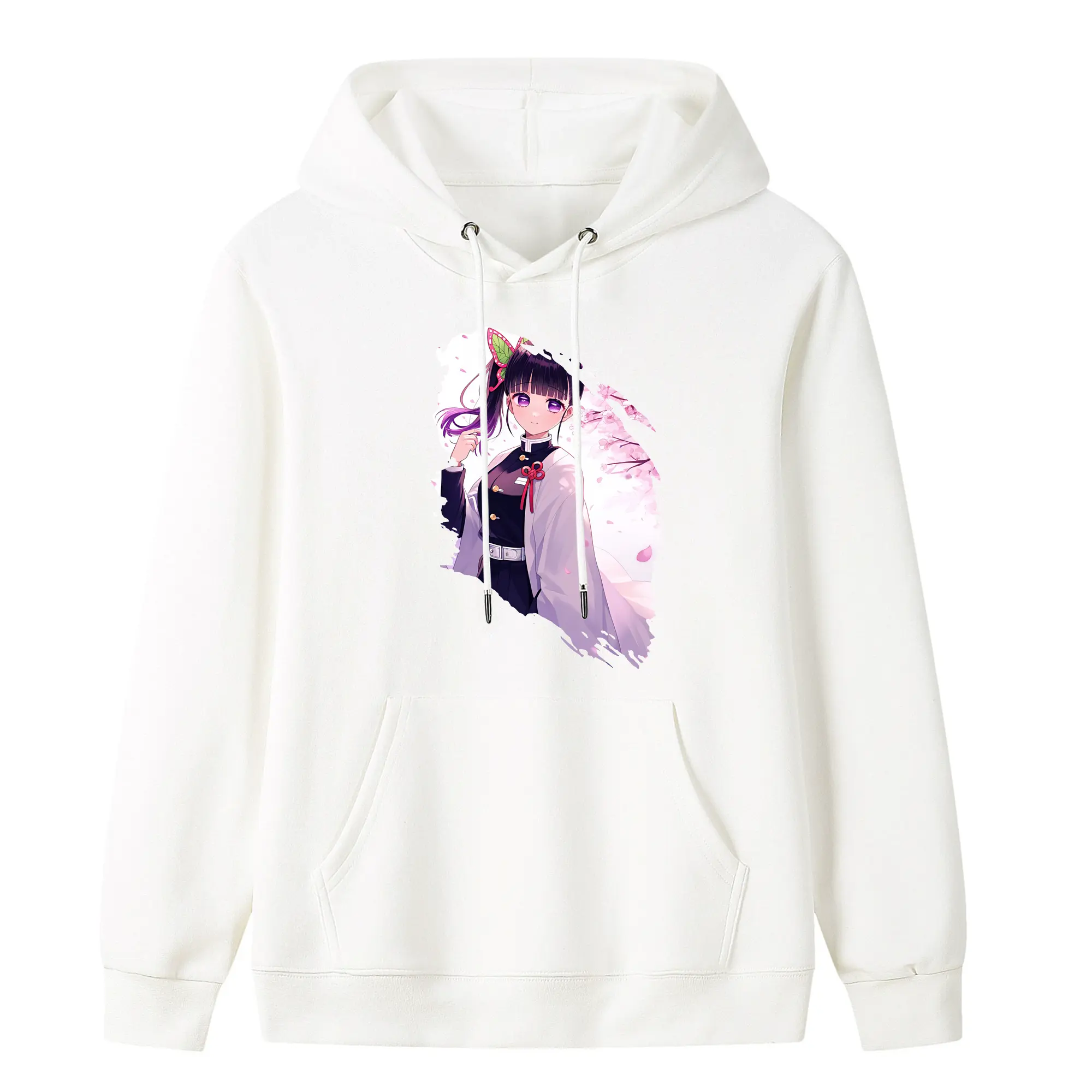 鬼滅の刃 グッズ,栗花落 カナヲ - キッズ フード付きパーカー ・ フロントプリント ・ ポリエステル100％ ・ 快適 通学 スポーツ 日常使い お散歩用