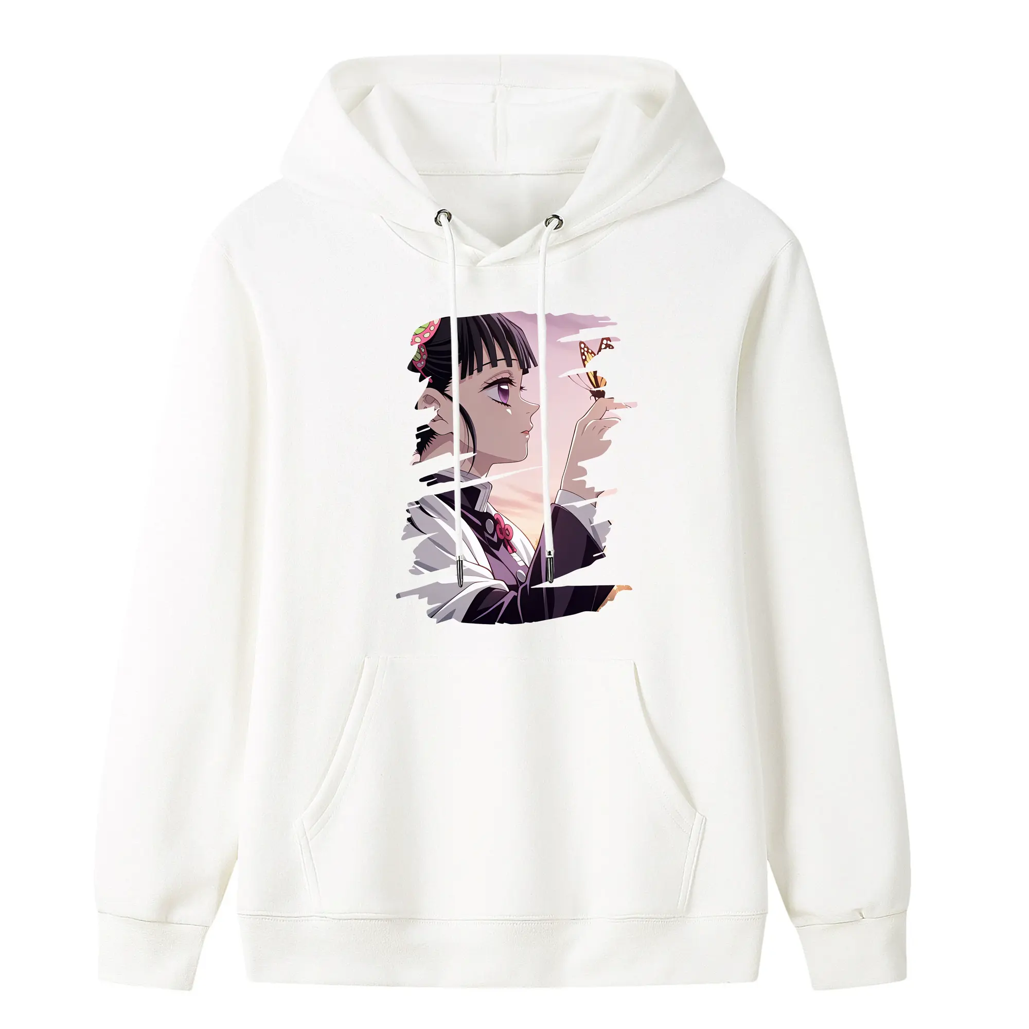 鬼滅の刃 グッズ,栗花落 カナヲ - キッズ フード付きパーカー ・ フロントプリント ・ ポリエステル100％ ・ 快適 通学 スポーツ 日常使い お散歩用