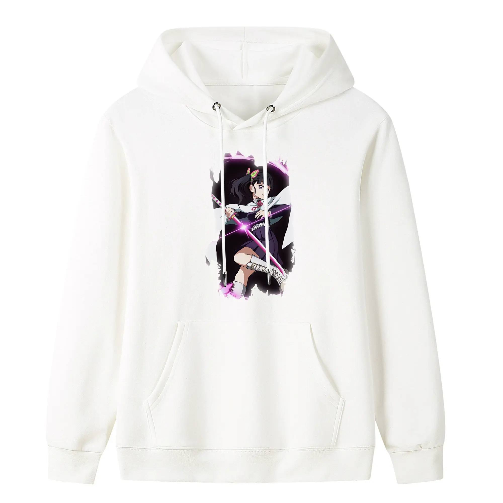 鬼滅の刃 グッズ,栗花落 カナヲ - キッズ フード付きパーカー ・ フロントプリント ・ ポリエステル100％ ・ 快適 通学 スポーツ 日常使い お散歩用