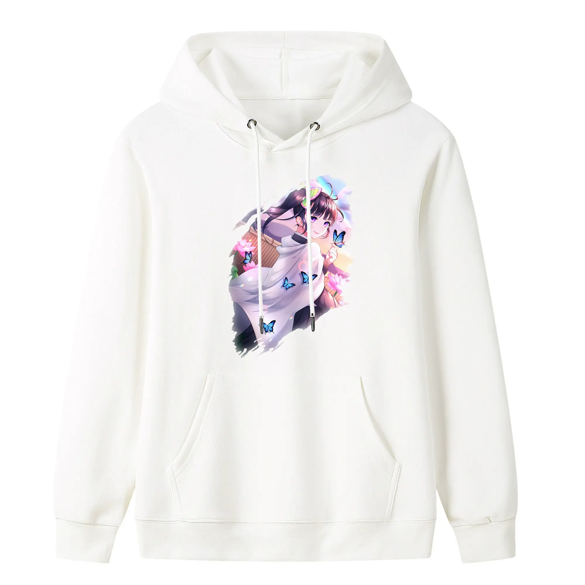 鬼滅の刃 グッズ,栗花落 カナヲ - キッズ フード付きパーカー ・ フロントプリント ・ ポリエステル100％ ・ 快適 通学 スポーツ 日常使い お散歩用