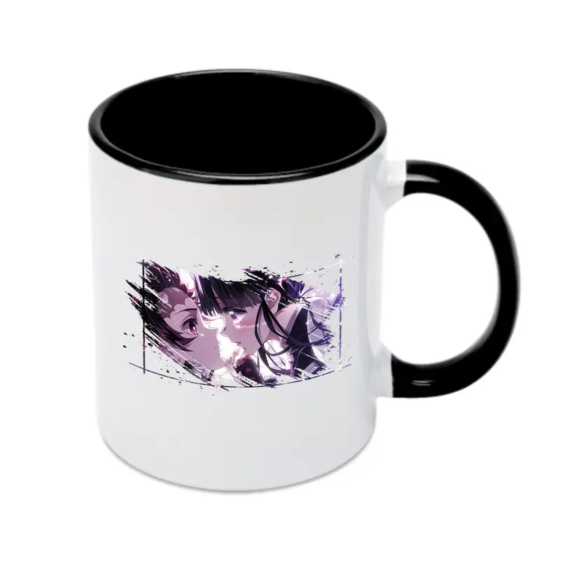 鬼滅の刃 グッズ,栗花落 カナヲ - カラフルマグカップ ・ 陶器 ・ 熱転写プリント ・ 鮮やかデザイン ・ 耐久性 高品質 ・ コーヒー お茶 ギフト用