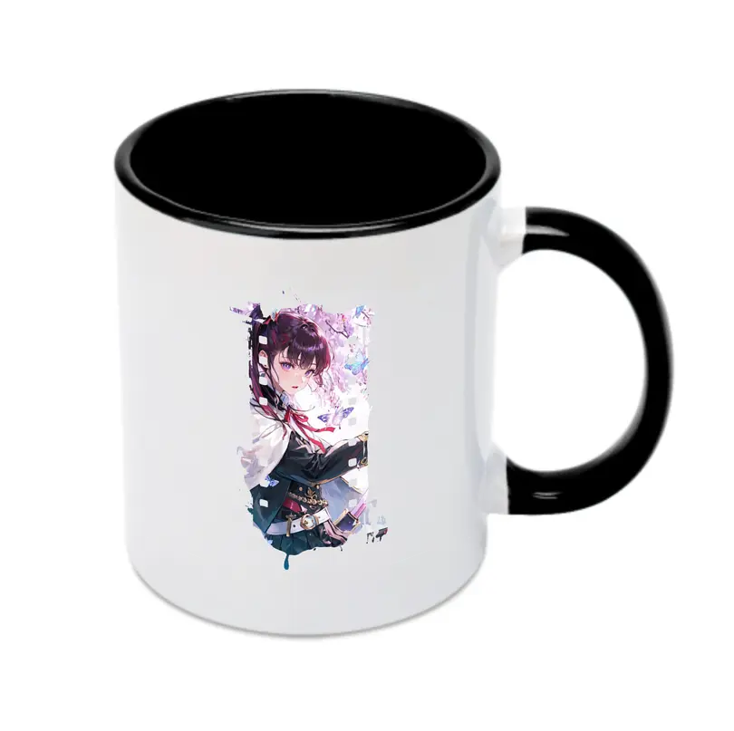 鬼滅の刃 グッズ,栗花落 カナヲ - カラフルマグカップ ・ 陶器 ・ 熱転写プリント ・ 鮮やかデザイン ・ 耐久性 高品質 ・ コーヒー お茶 ギフト用