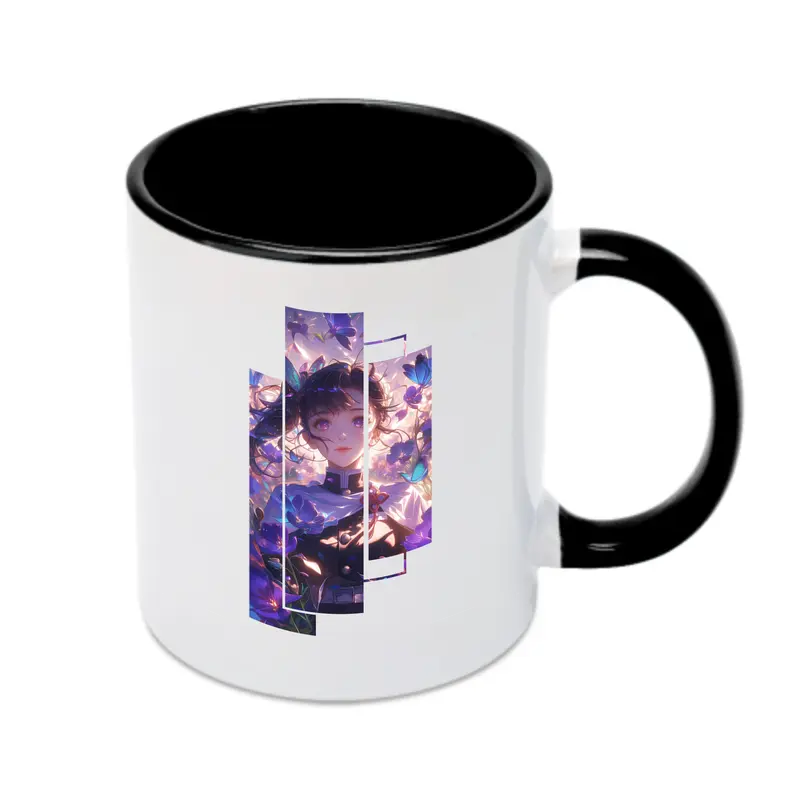 鬼滅の刃 グッズ,栗花落 カナヲ - カラフルマグカップ ・ 陶器 ・ 熱転写プリント ・ 鮮やかデザイン ・ 耐久性 高品質 ・ コーヒー お茶 ギフト用