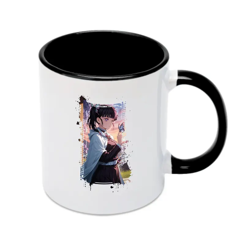 鬼滅の刃 グッズ,栗花落 カナヲ - カラフルマグカップ ・ 陶器 ・ 熱転写プリント ・ 鮮やかデザイン ・ 耐久性 高品質 ・ コーヒー お茶 ギフト用