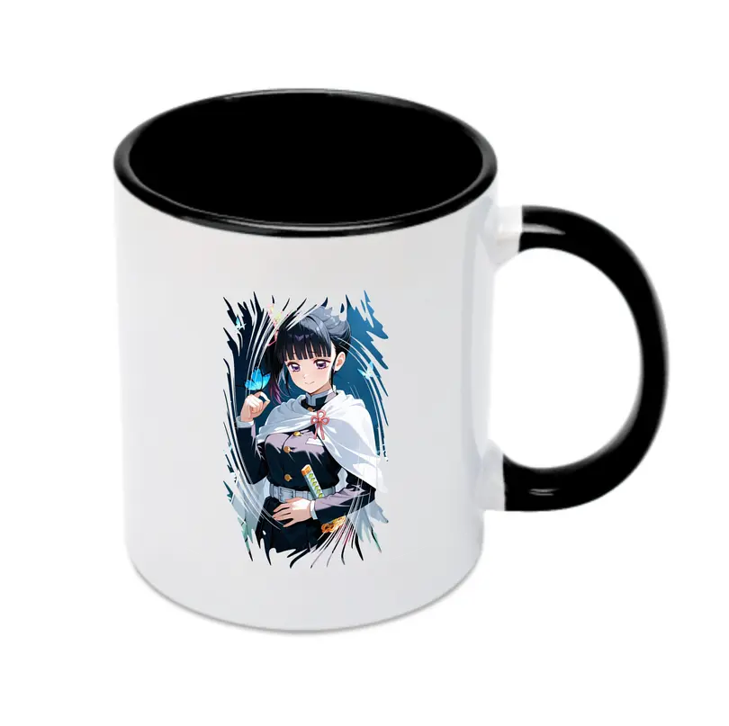 鬼滅の刃 グッズ,栗花落 カナヲ - カラフルマグカップ ・ 陶器 ・ 熱転写プリント ・ 鮮やかデザイン ・ 耐久性 高品質 ・ コーヒー お茶 ギフト用