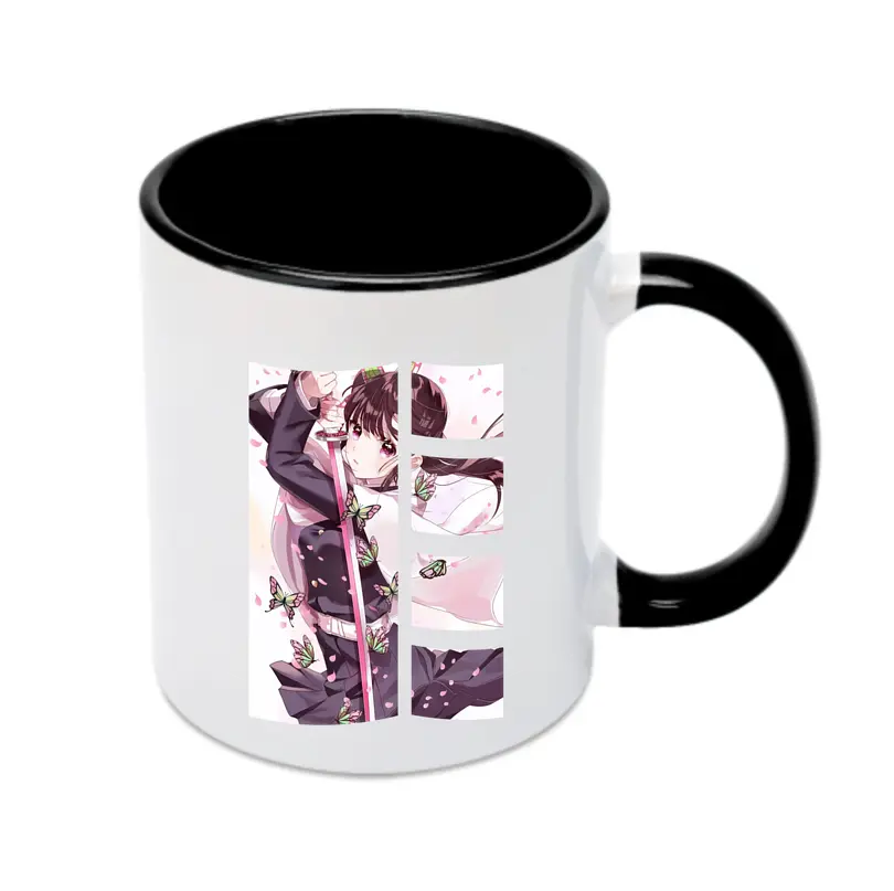 鬼滅の刃 グッズ,栗花落 カナヲ - カラフルマグカップ ・ 陶器 ・ 熱転写プリント ・ 鮮やかデザイン ・ 耐久性 高品質 ・ コーヒー お茶 ギフト用