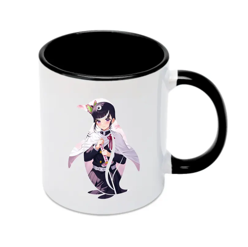 鬼滅の刃 グッズ,栗花落 カナヲ - カラフルマグカップ ・ 陶器 ・ 熱転写プリント ・ 鮮やかデザイン ・ 耐久性 高品質 ・ コーヒー お茶 ギフト用