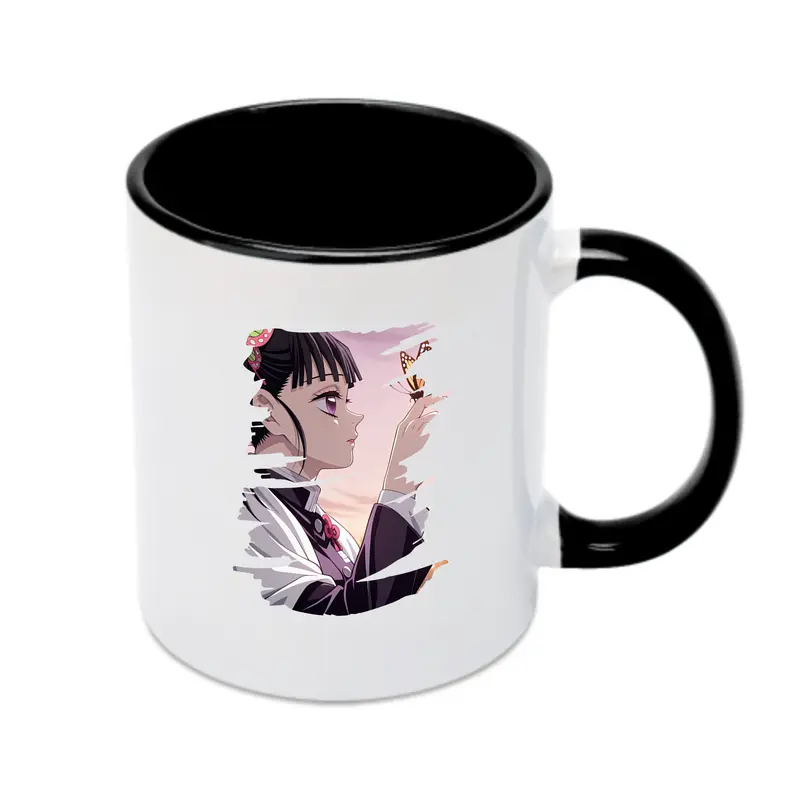 鬼滅の刃 グッズ,栗花落 カナヲ - カラフルマグカップ ・ 陶器 ・ 熱転写プリント ・ 鮮やかデザイン ・ 耐久性 高品質 ・ コーヒー お茶 ギフト用