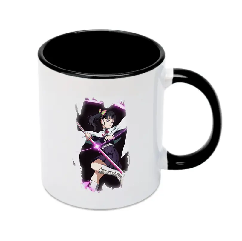 鬼滅の刃 グッズ,栗花落 カナヲ - カラフルマグカップ ・ 陶器 ・ 熱転写プリント ・ 鮮やかデザイン ・ 耐久性 高品質 ・ コーヒー お茶 ギフト用