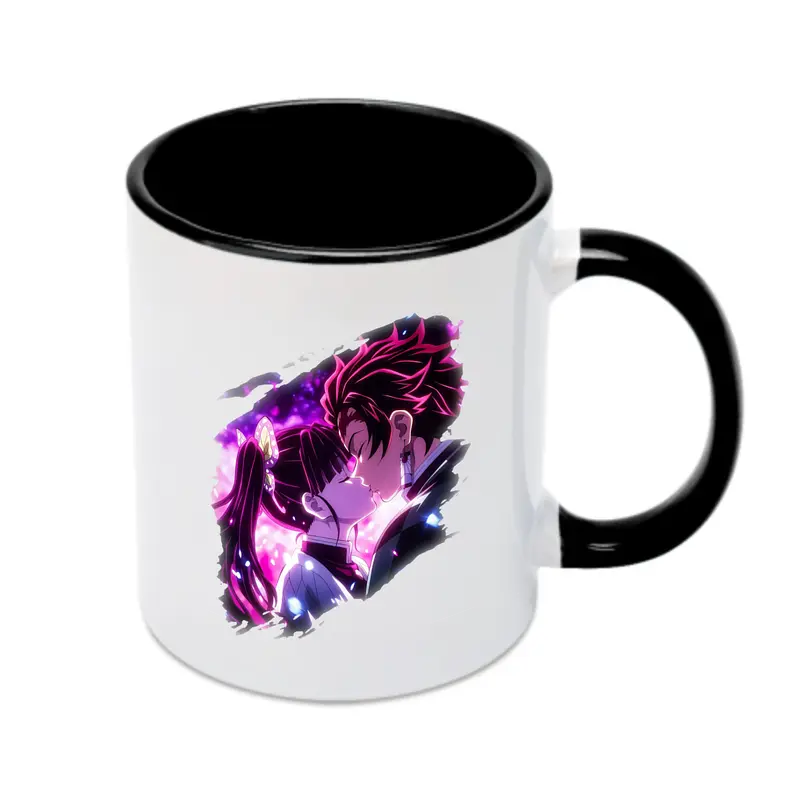 鬼滅の刃 グッズ,栗花落 カナヲ - カラフルマグカップ ・ 陶器 ・ 熱転写プリント ・ 鮮やかデザイン ・ 耐久性 高品質 ・ コーヒー お茶 ギフト用
