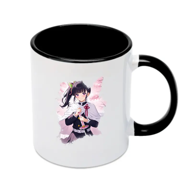 鬼滅の刃 グッズ,栗花落 カナヲ - カラフルマグカップ ・ 陶器 ・ 熱転写プリント ・ 鮮やかデザイン ・ 耐久性 高品質 ・ コーヒー お茶 ギフト用