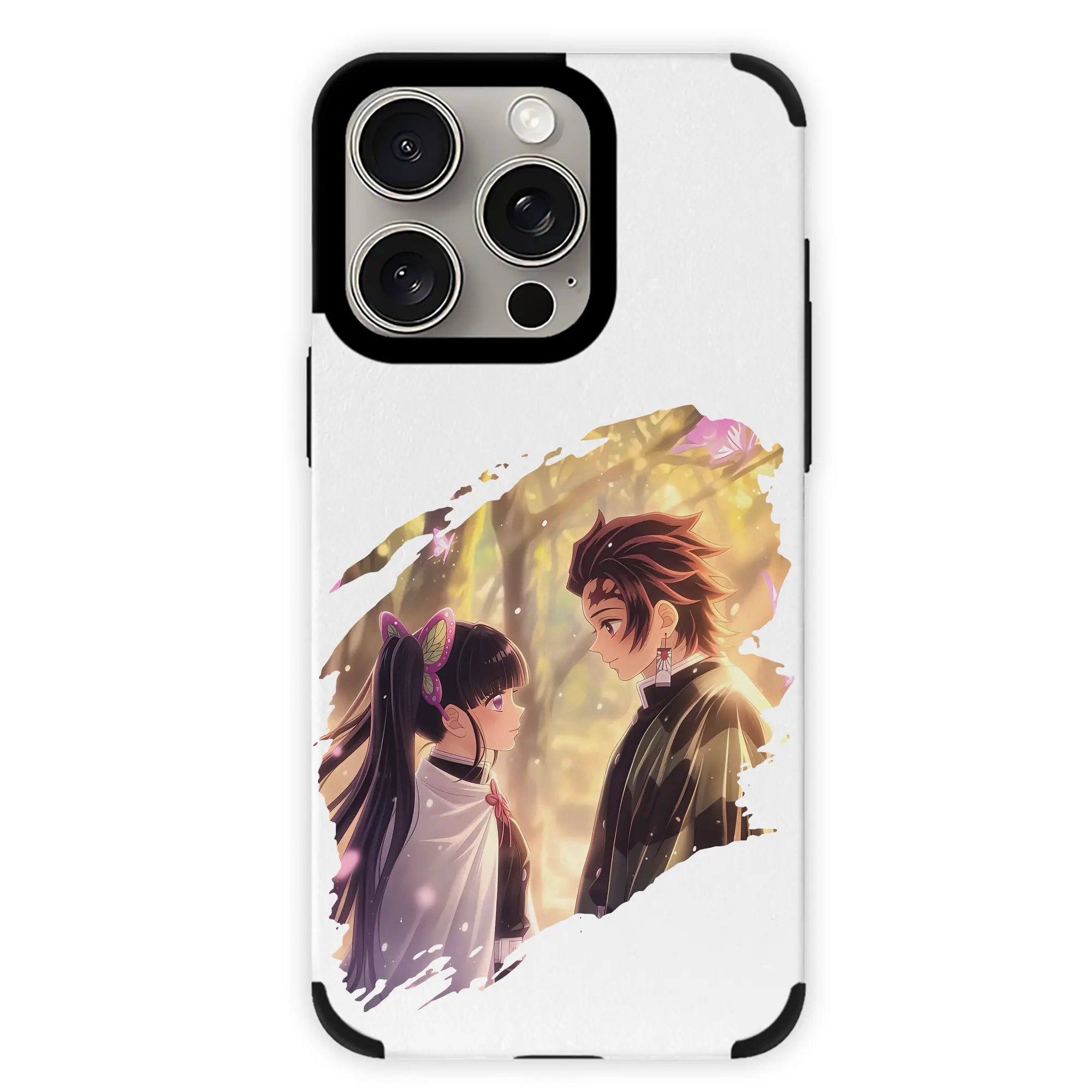 鬼滅の刃 グッズ,栗花落 カナヲ - IPhone15ProMax対応 ・ PUレザースマホケース ・ 耐衝撃 ・ 黄変防止 ・ 360度全面保護 ・ 柔らか手触り ・ 3D立体ボタン