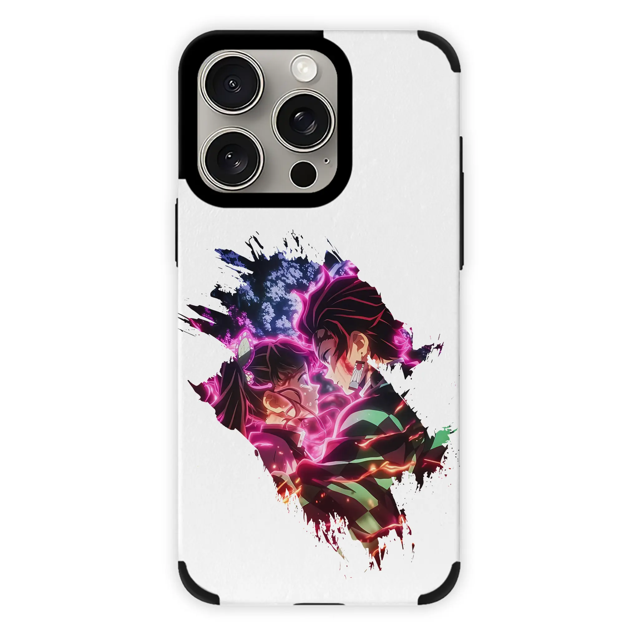 鬼滅の刃 グッズ,栗花落 カナヲ - IPhone15ProMax対応 ・ PUレザースマホケース ・ 耐衝撃 ・ 黄変防止 ・ 360度全面保護 ・ 柔らか手触り ・ 3D立体ボタン