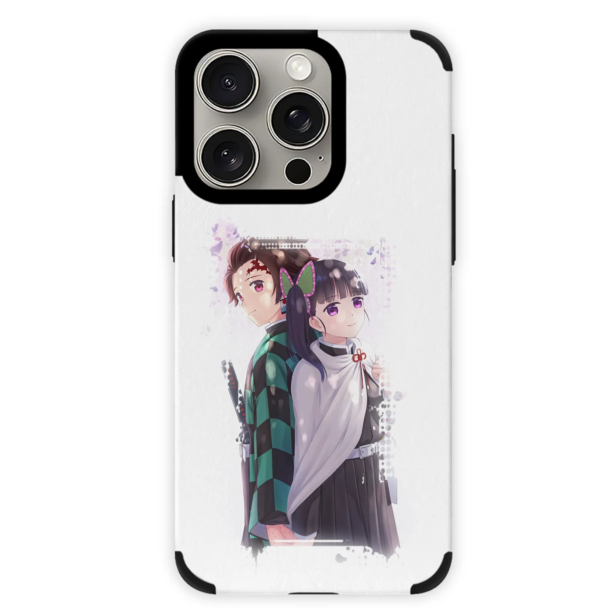 鬼滅の刃 グッズ,栗花落 カナヲ - IPhone15ProMax対応 ・ PUレザースマホケース ・ 耐衝撃 ・ 黄変防止 ・ 360度全面保護 ・ 柔らか手触り ・ 3D立体ボタン