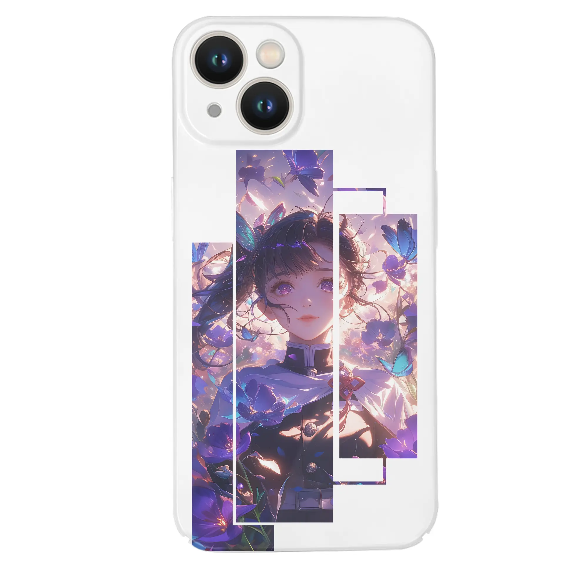 鬼滅の刃 グッズ,栗花落 カナヲ - IPhone 14シリーズ対応 ・ ハードケース ・ 衝撃吸収 ・ 360度密着 ・ カメラ保護 ・ 高品質プラスチック ・ 快適操作