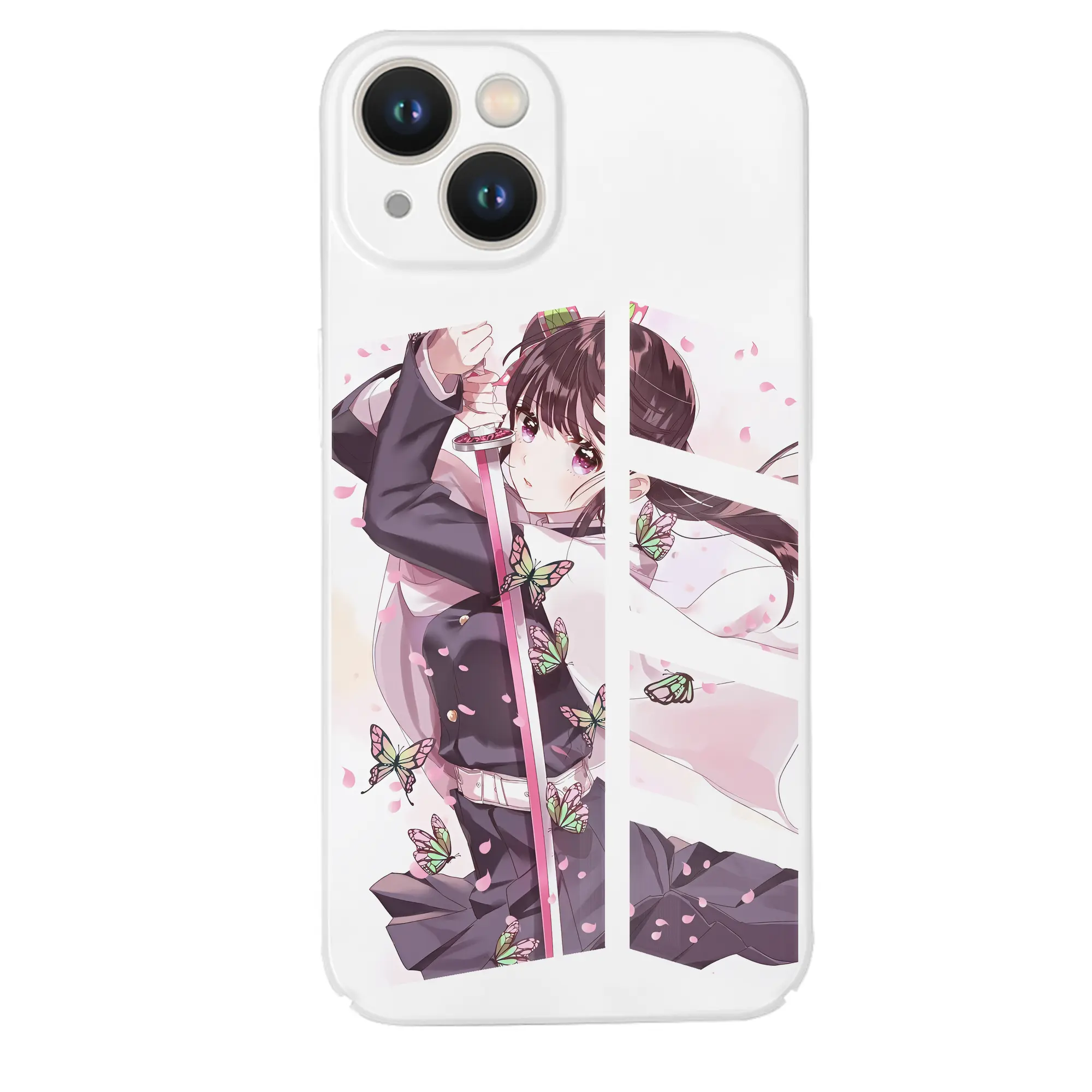 鬼滅の刃 グッズ,栗花落 カナヲ - IPhone 14シリーズ対応 ・ ハードケース ・ 衝撃吸収 ・ 360度密着 ・ カメラ保護 ・ 高品質プラスチック ・ 快適操作