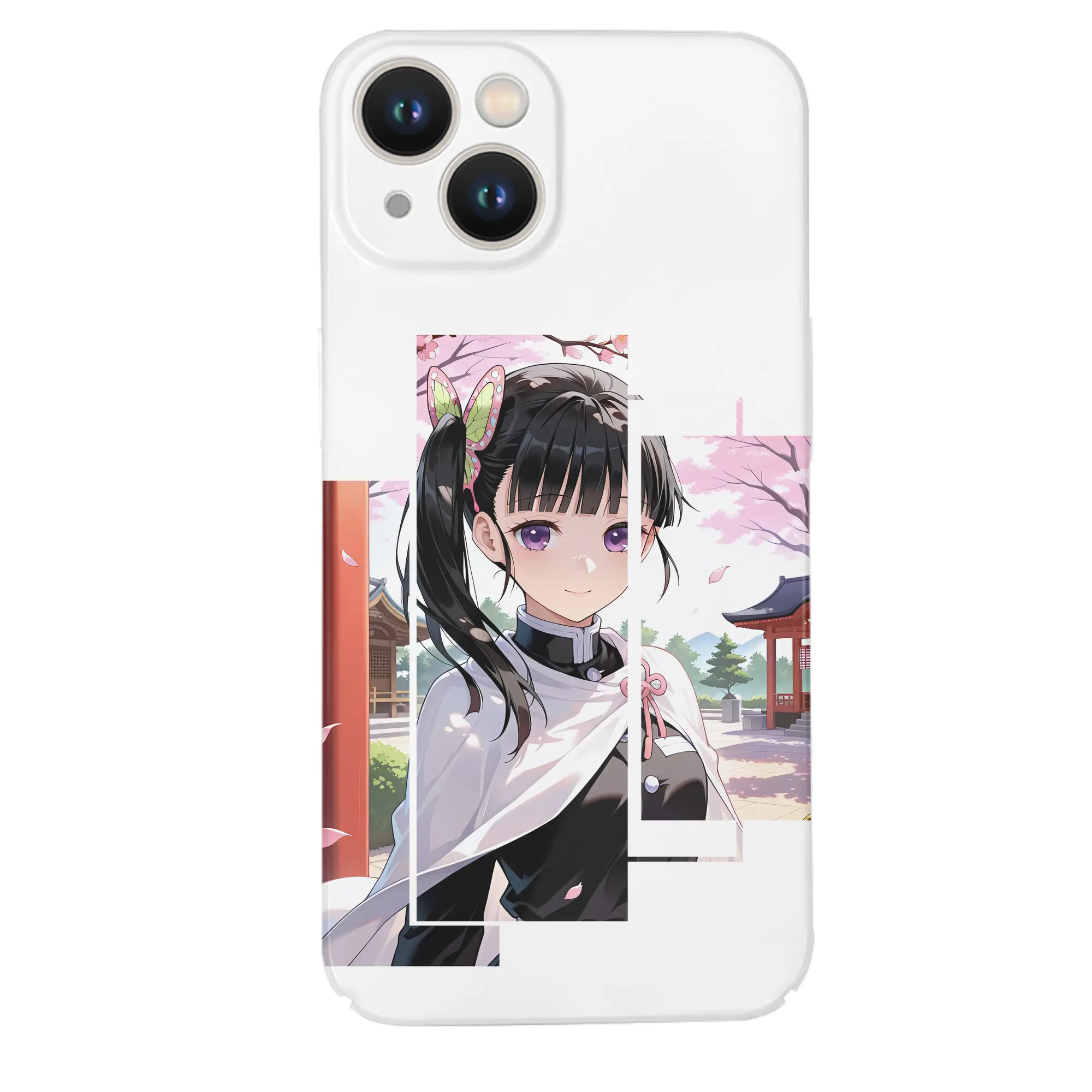 鬼滅の刃 グッズ,栗花落 カナヲ - IPhone 14シリーズ対応 ・ ハードケース ・ 衝撃吸収 ・ 360度密着 ・ カメラ保護 ・ 高品質プラスチック ・ 快適操作