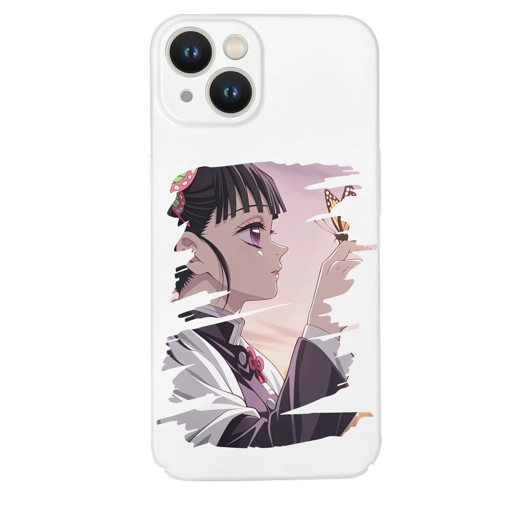 鬼滅の刃 グッズ,栗花落 カナヲ - IPhone 14シリーズ対応 ・ ハードケース ・ 衝撃吸収 ・ 360度密着 ・ カメラ保護 ・ 高品質プラスチック ・ 快適操作