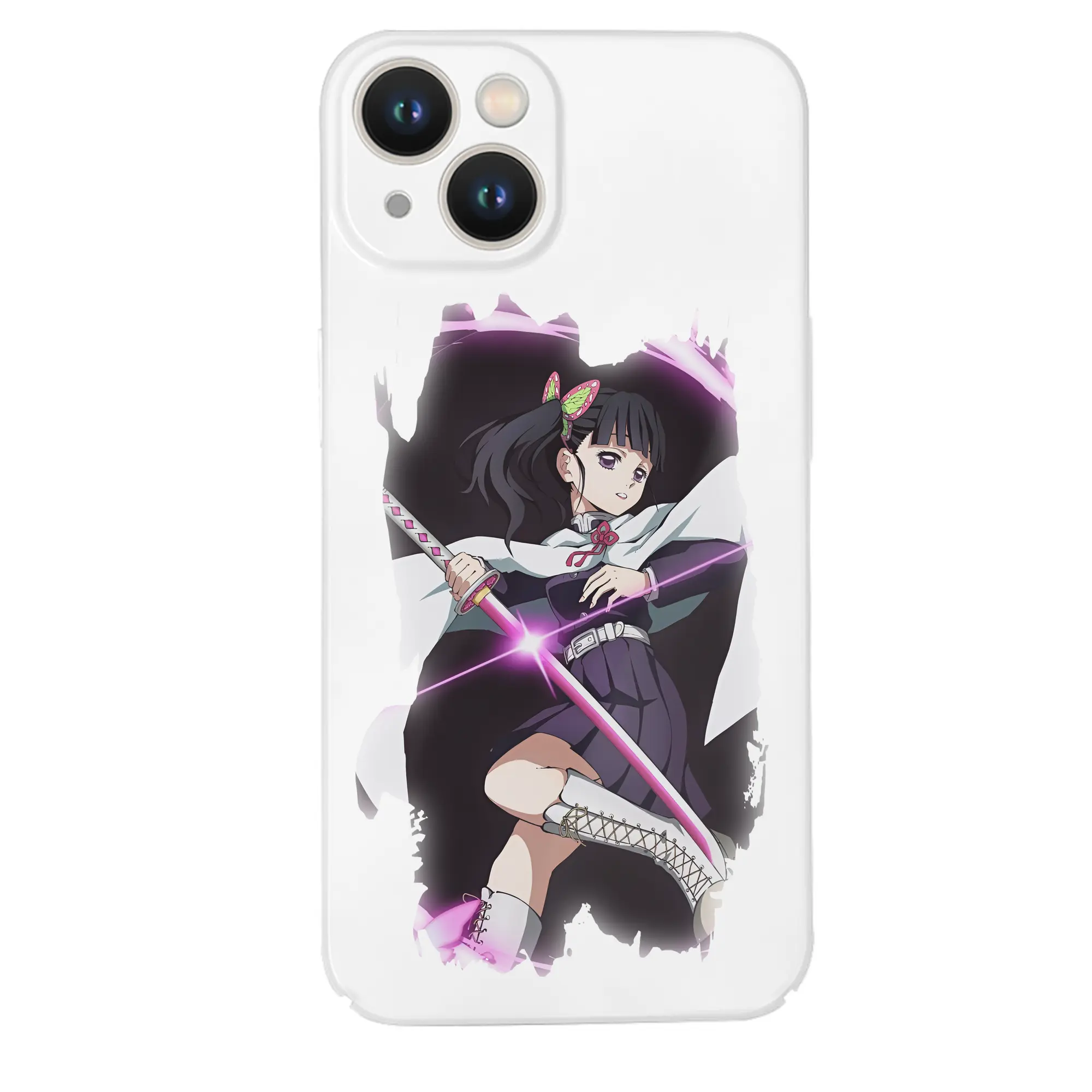 鬼滅の刃 グッズ,栗花落 カナヲ - IPhone 14シリーズ対応 ・ ハードケース ・ 衝撃吸収 ・ 360度密着 ・ カメラ保護 ・ 高品質プラスチック ・ 快適操作