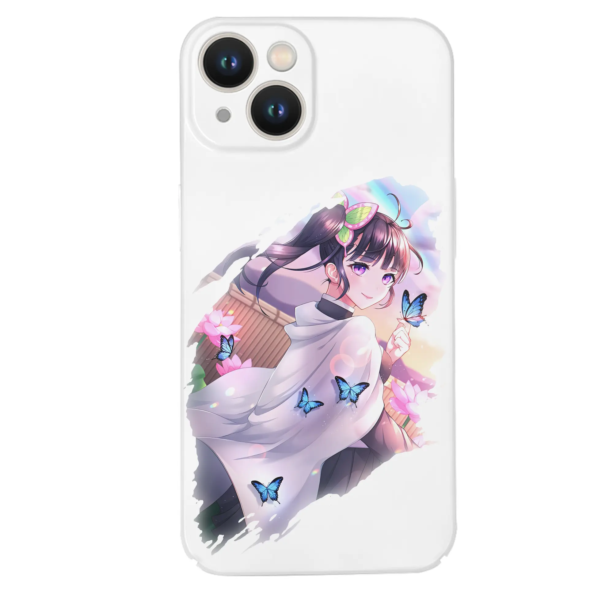 鬼滅の刃 グッズ,栗花落 カナヲ - IPhone 14シリーズ対応 ・ ハードケース ・ 衝撃吸収 ・ 360度密着 ・ カメラ保護 ・ 高品質プラスチック ・ 快適操作