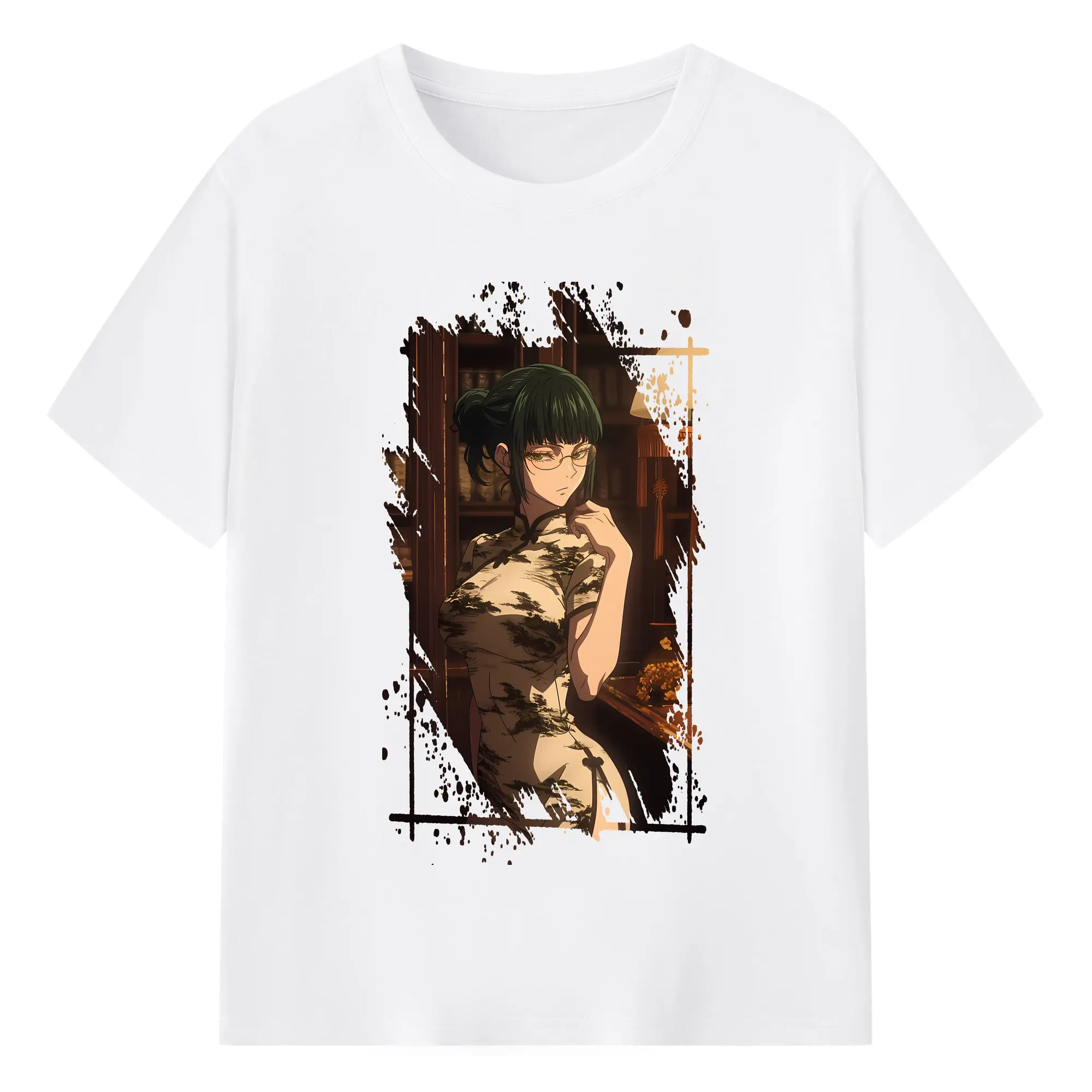 呪術廻戦 グッズ,禪院 真希 - 綿100％ 半袖Tシャツ ・ フロントプリント ・ 快適 通気性 ・ 日常使い 散歩 スポーツ用