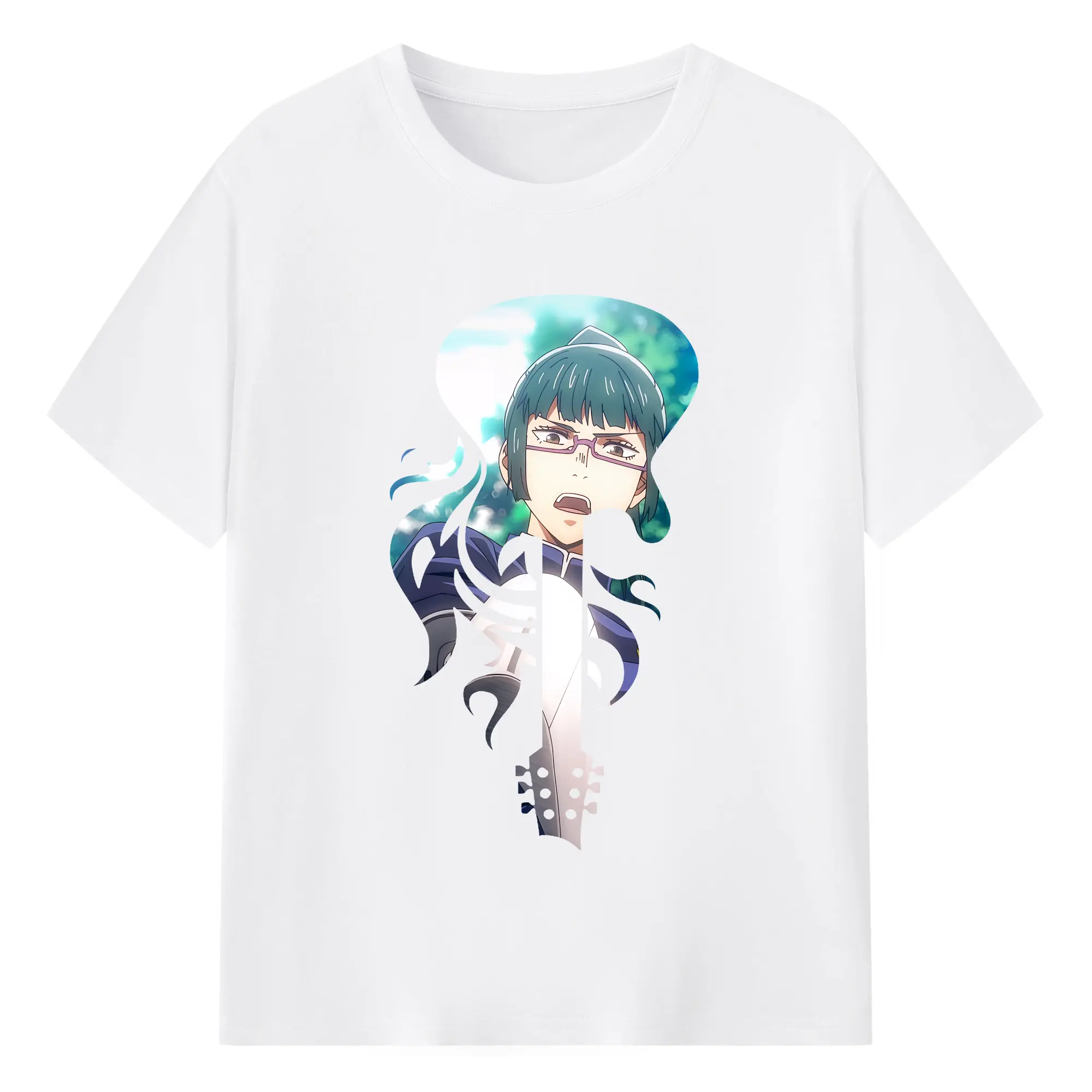呪術廻戦 グッズ,禪院 真希 - 綿100％ 半袖Tシャツ ・ フロントプリント ・ 快適 通気性 ・ 日常使い 散歩 スポーツ用