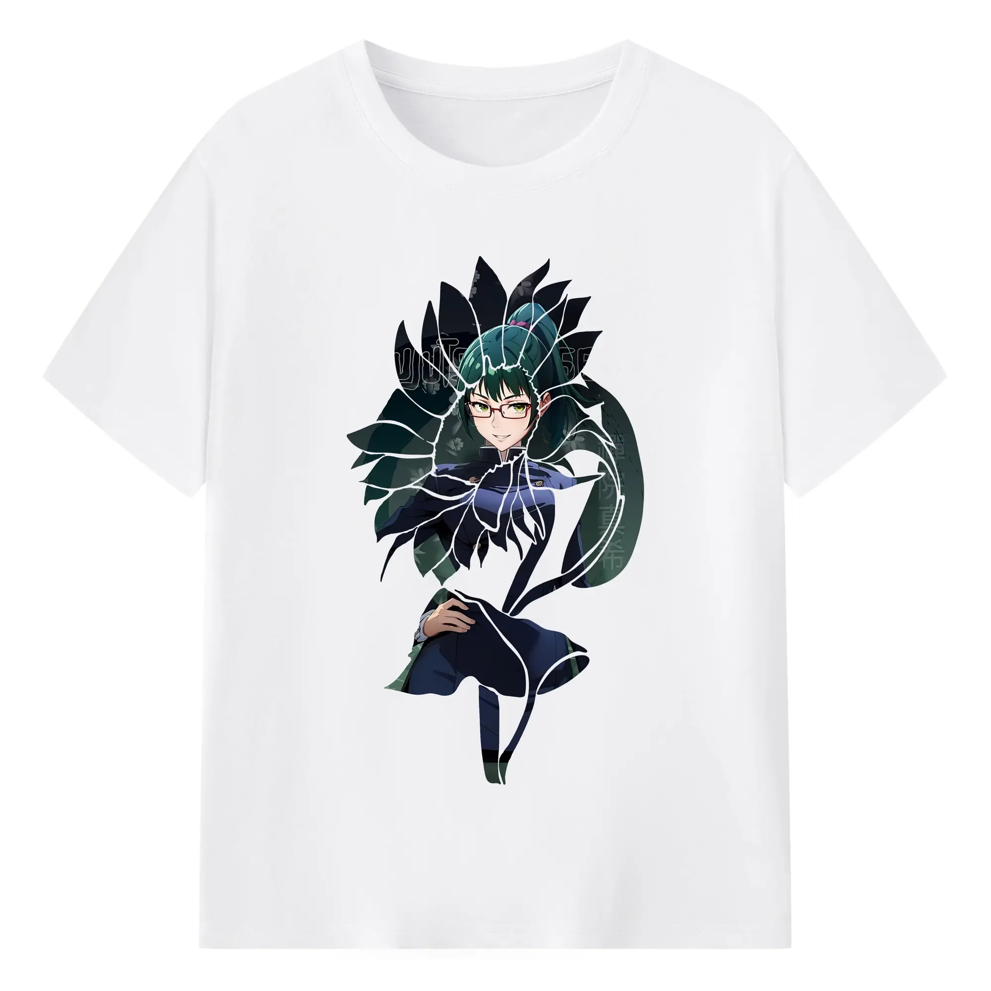 呪術廻戦 グッズ,禪院 真希 - 綿100％ 半袖Tシャツ ・ フロントプリント ・ 快適 通気性 ・ 日常使い 散歩 スポーツ用