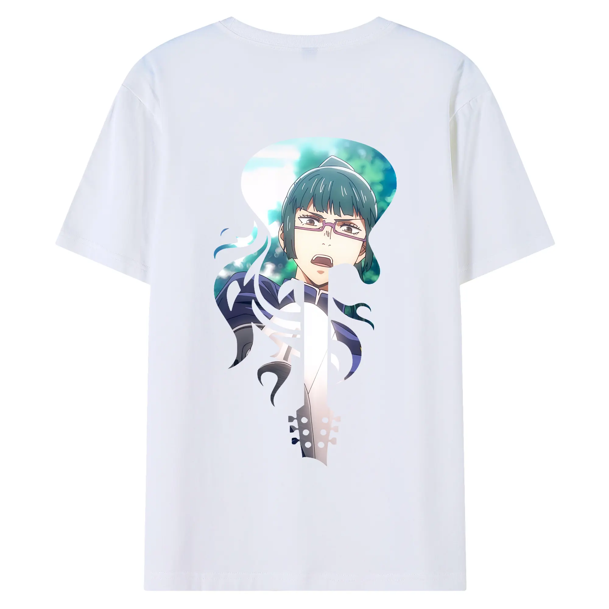 呪術廻戦 グッズ,禪院 真希 - 綿100％ 半袖Tシャツ ・ バックプリント ・ 快適 通気性 ・ 日常使い 散歩 スポーツ用