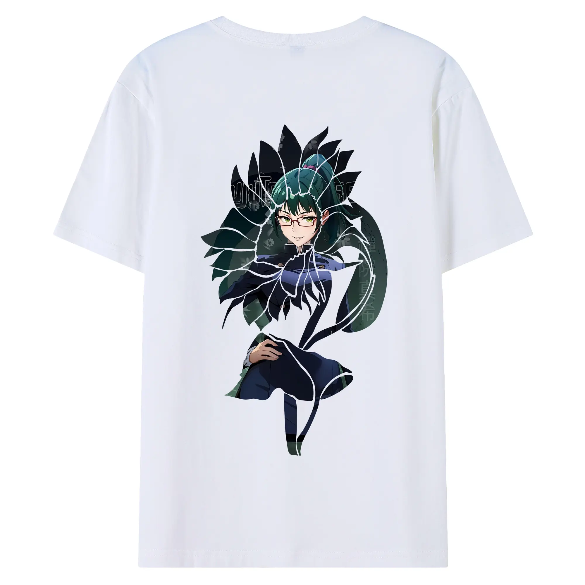 呪術廻戦 グッズ,禪院 真希 - 綿100％ 半袖Tシャツ ・ バックプリント ・ 快適 通気性 ・ 日常使い 散歩 スポーツ用