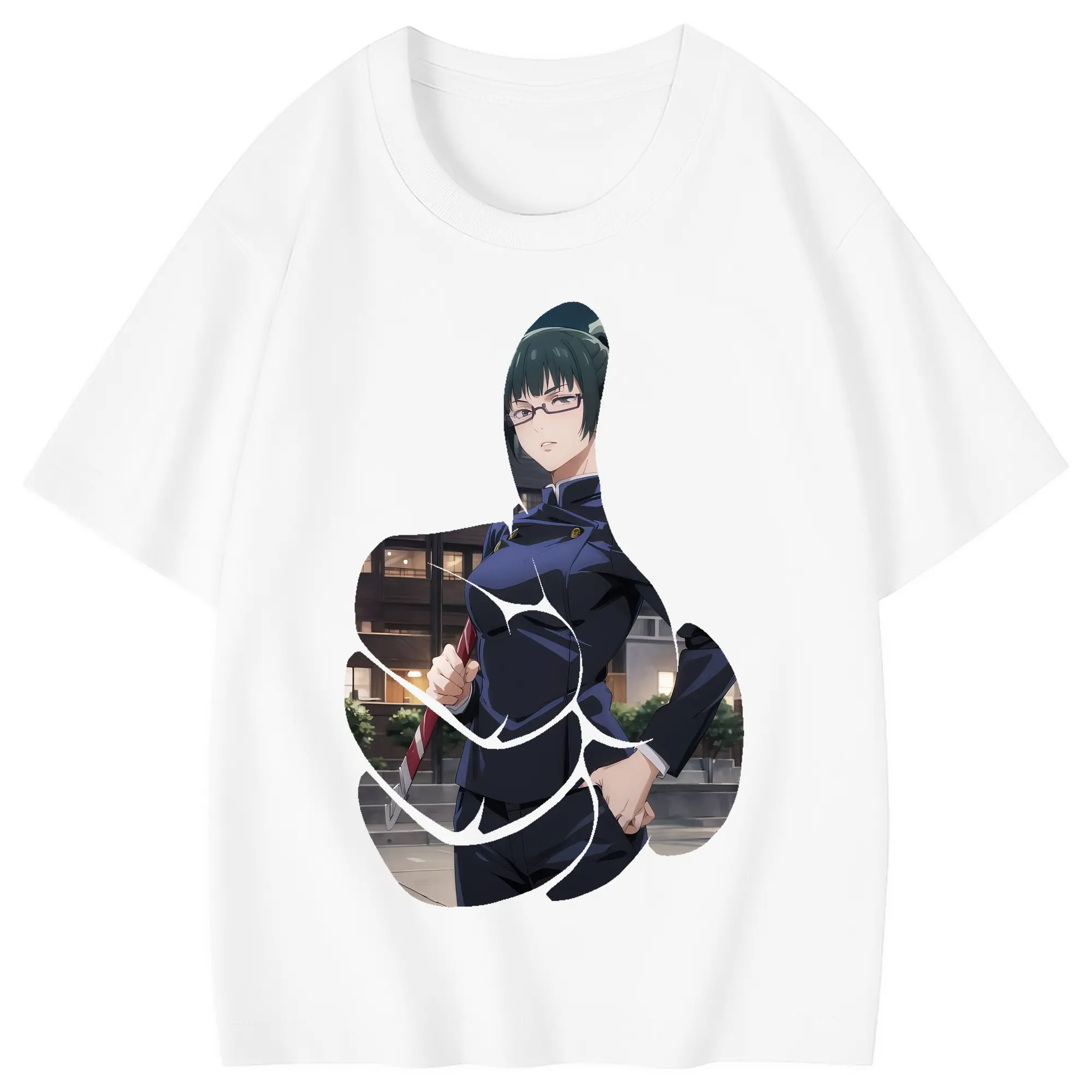 呪術廻戦 グッズ,禪院 真希 - 綿100％ キッズTシャツ ・ フロントプリント ・ 快適 通気性 ・ スポーツ カジュアル 散歩用