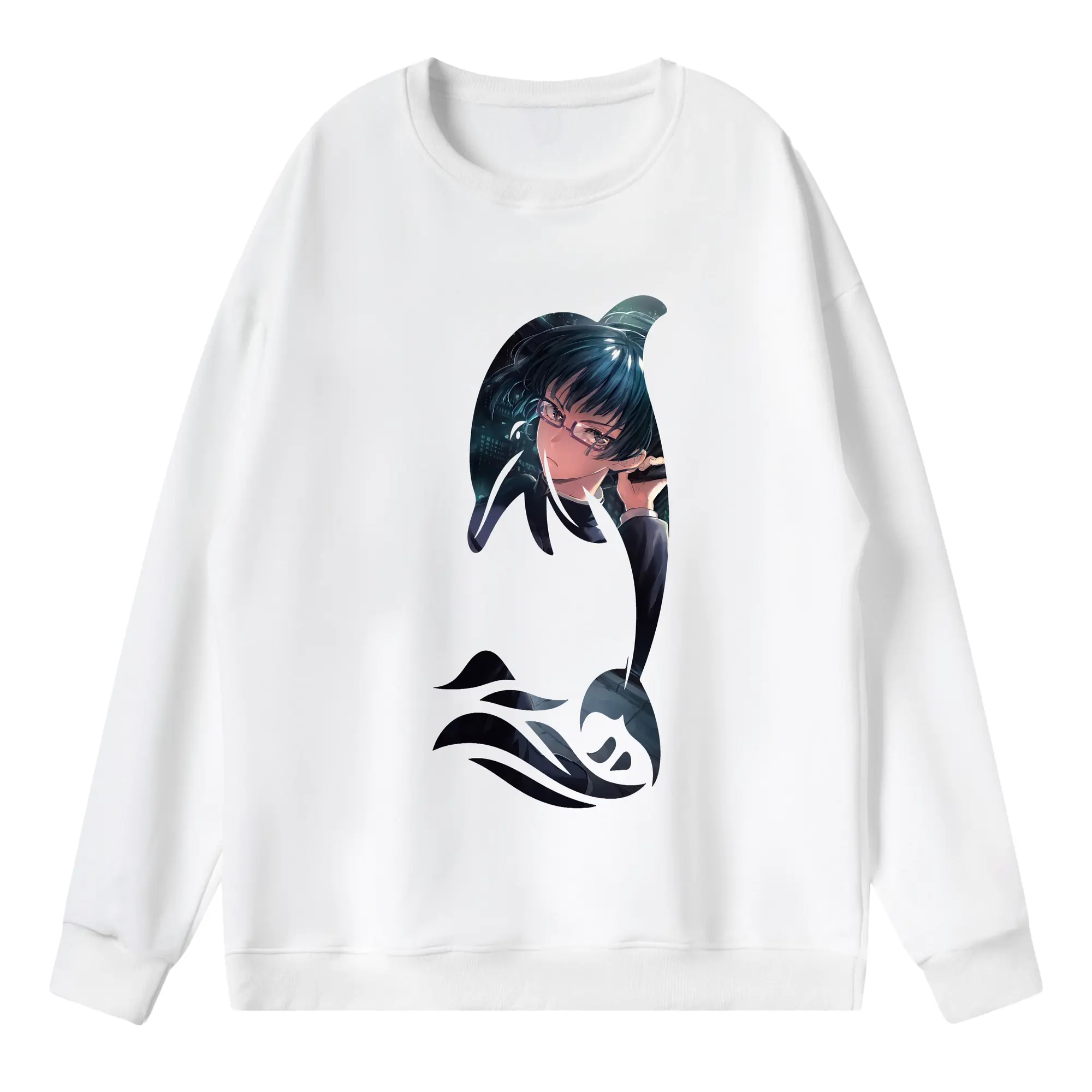 呪術廻戦 グッズ,禪院 真希 - 薄手 クルーネック スウェット 裏毛260g · ポリエステル 春秋向け カジュアル 男女兼用 · トレーナー デイリー スポーツ 散歩に最適