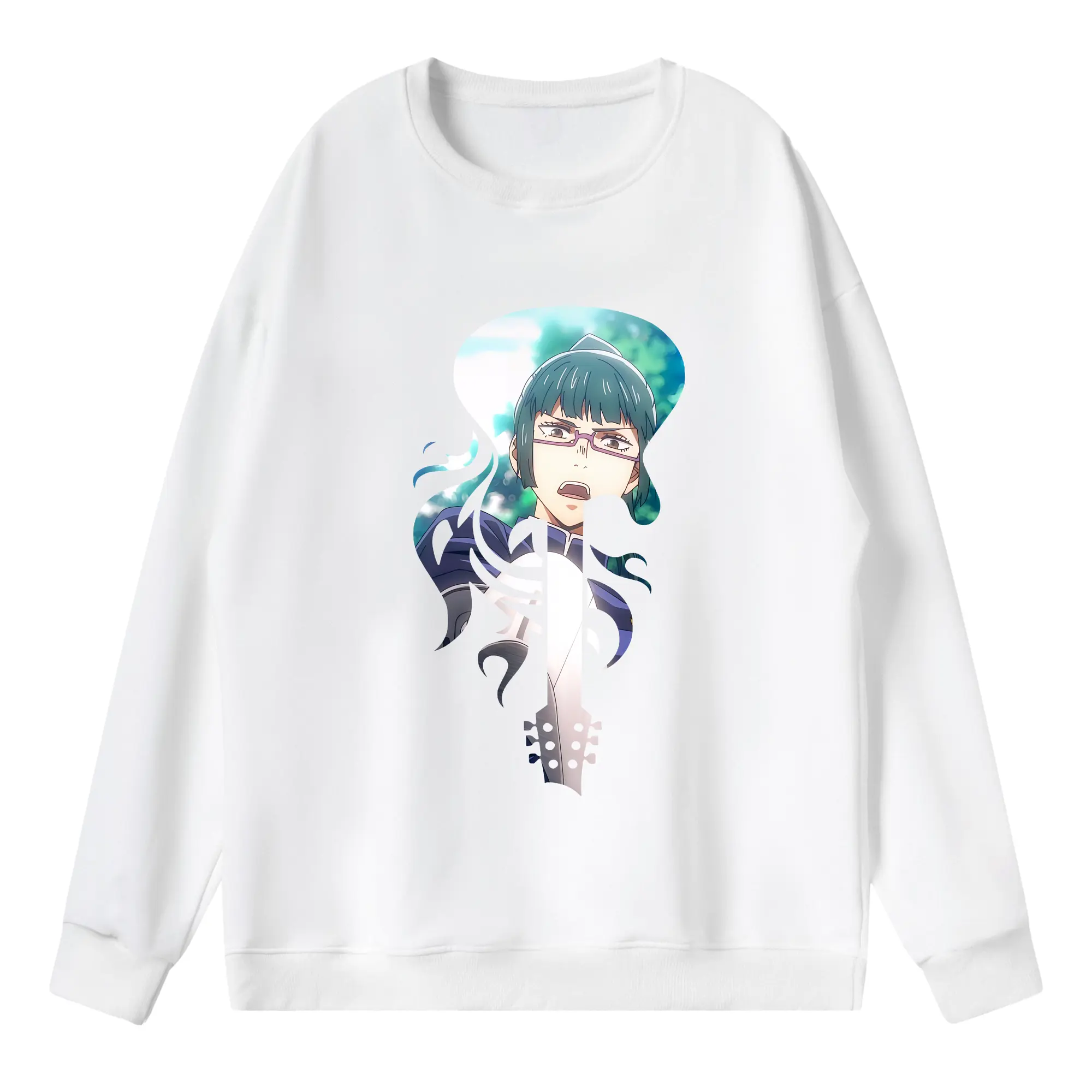 呪術廻戦 グッズ,禪院 真希 - 薄手 クルーネック スウェット 裏毛260g · ポリエステル 春秋向け カジュアル 男女兼用 · トレーナー デイリー スポーツ 散歩に最適
