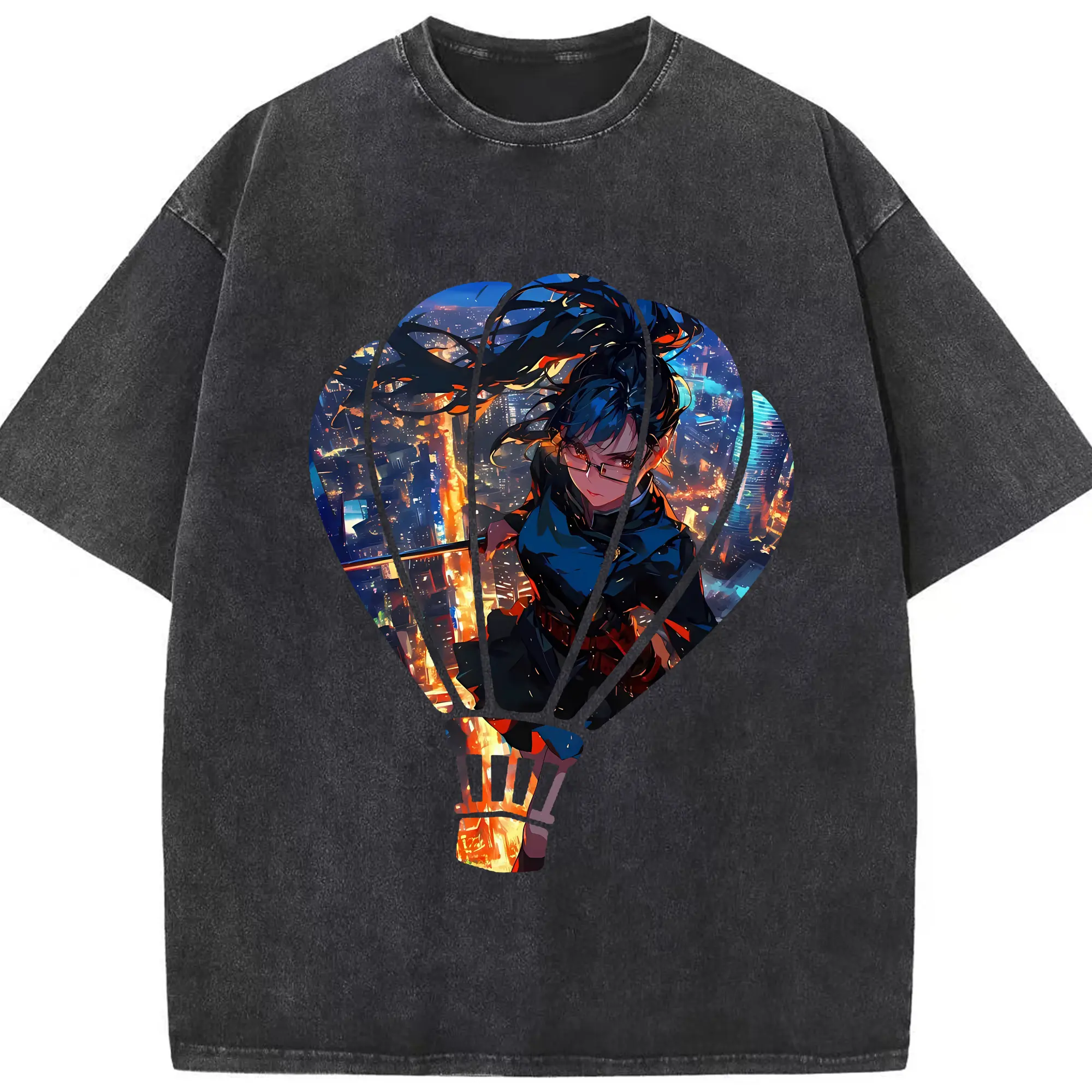 呪術廻戦 グッズ,禪院 真希 - 綿100％ ヴィンテージ風 半袖Tシャツ ・ フロントプリント ・ 柔らか肌触り ・ 通気性 快適 ・ スポーツ カジュアル 外出用